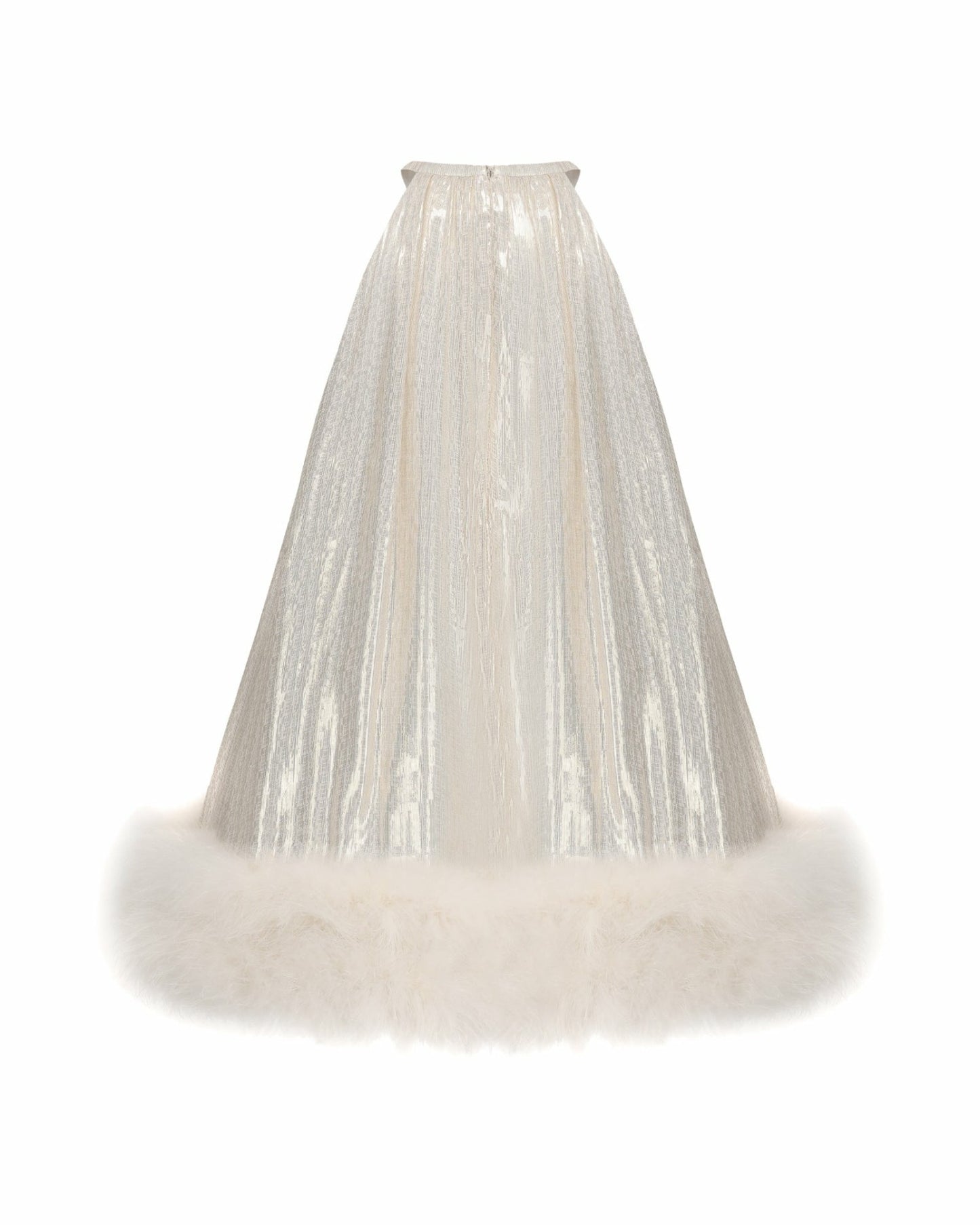 Nana Jacqueline Viola Fur Mini Dress: White Mini Dress for Wedding After-Party White