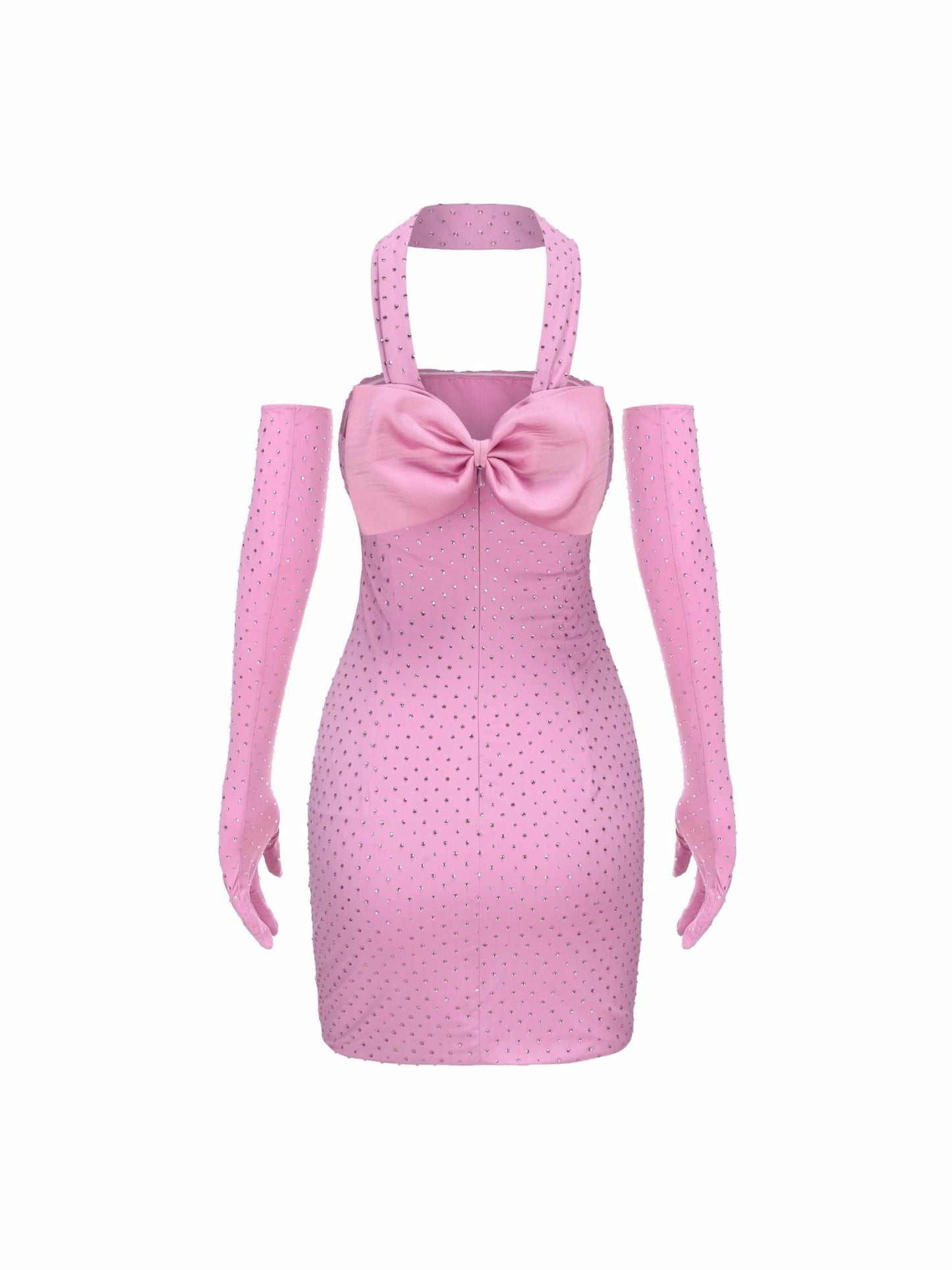 Nana Jacqueline Talia Diamond Dress: Pink Mini Dress for Birthday Celebration Pink