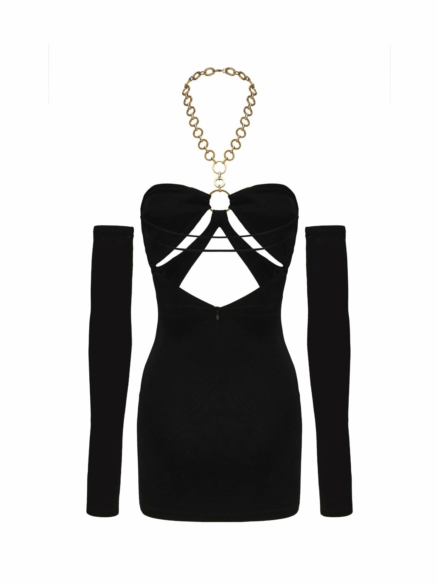 Nana Jacqueline Tilda Dress: Black Mini Dress for Cocktail Party Black