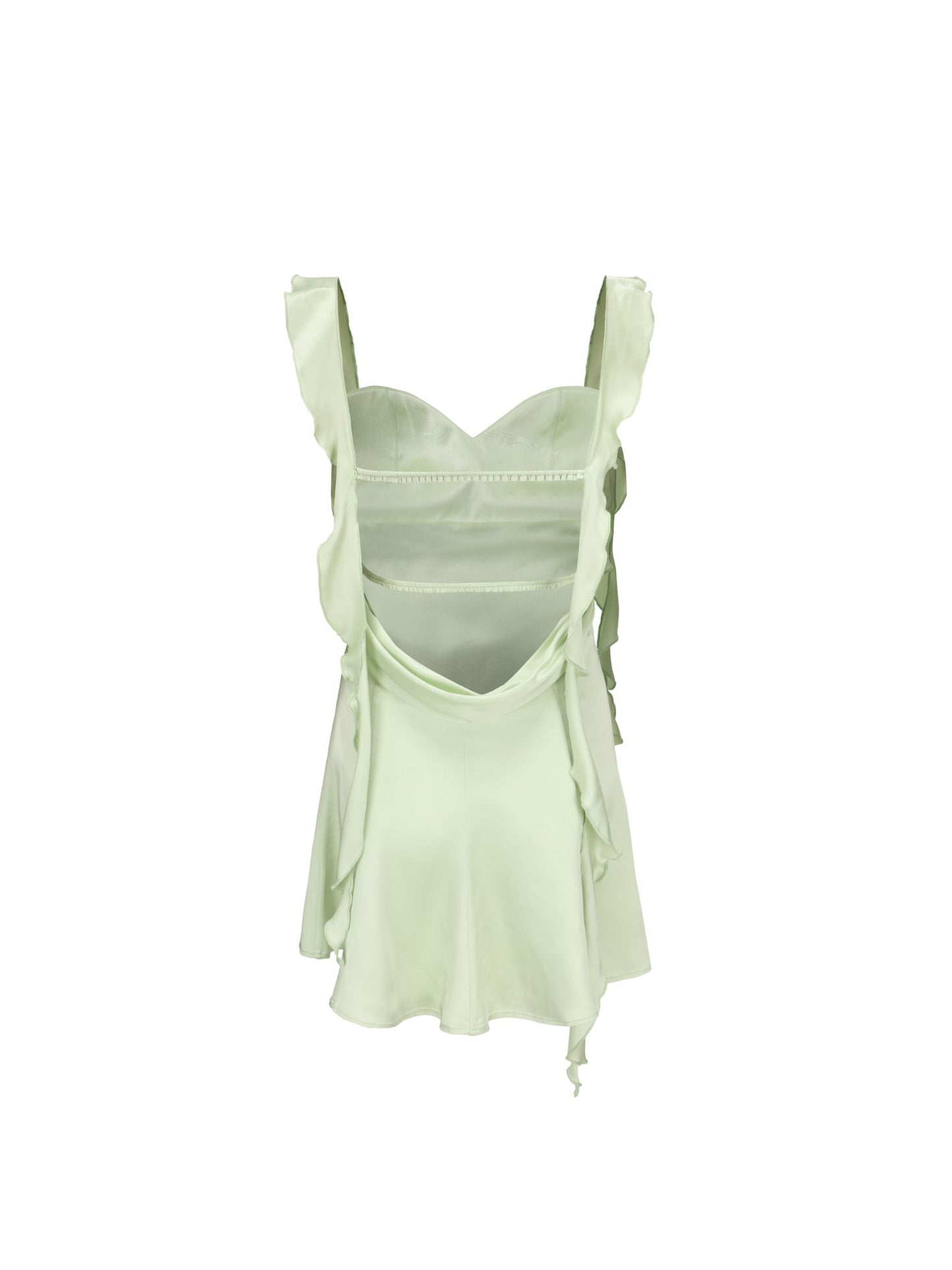 Nana Jacqueline Karina Dress: Green Mini Dress for Garden Party Green