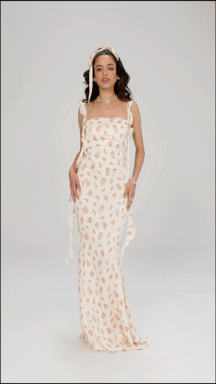 Nana Jacqueline Caroline Dress: Floral Maxi Dress for Garden Wedding Guest Floral