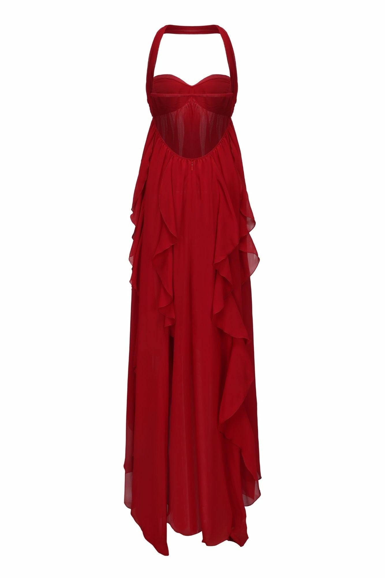 Nana Jacqueline Mariah Dress: Red Maxi Dress for Formal Wedding Guest Red