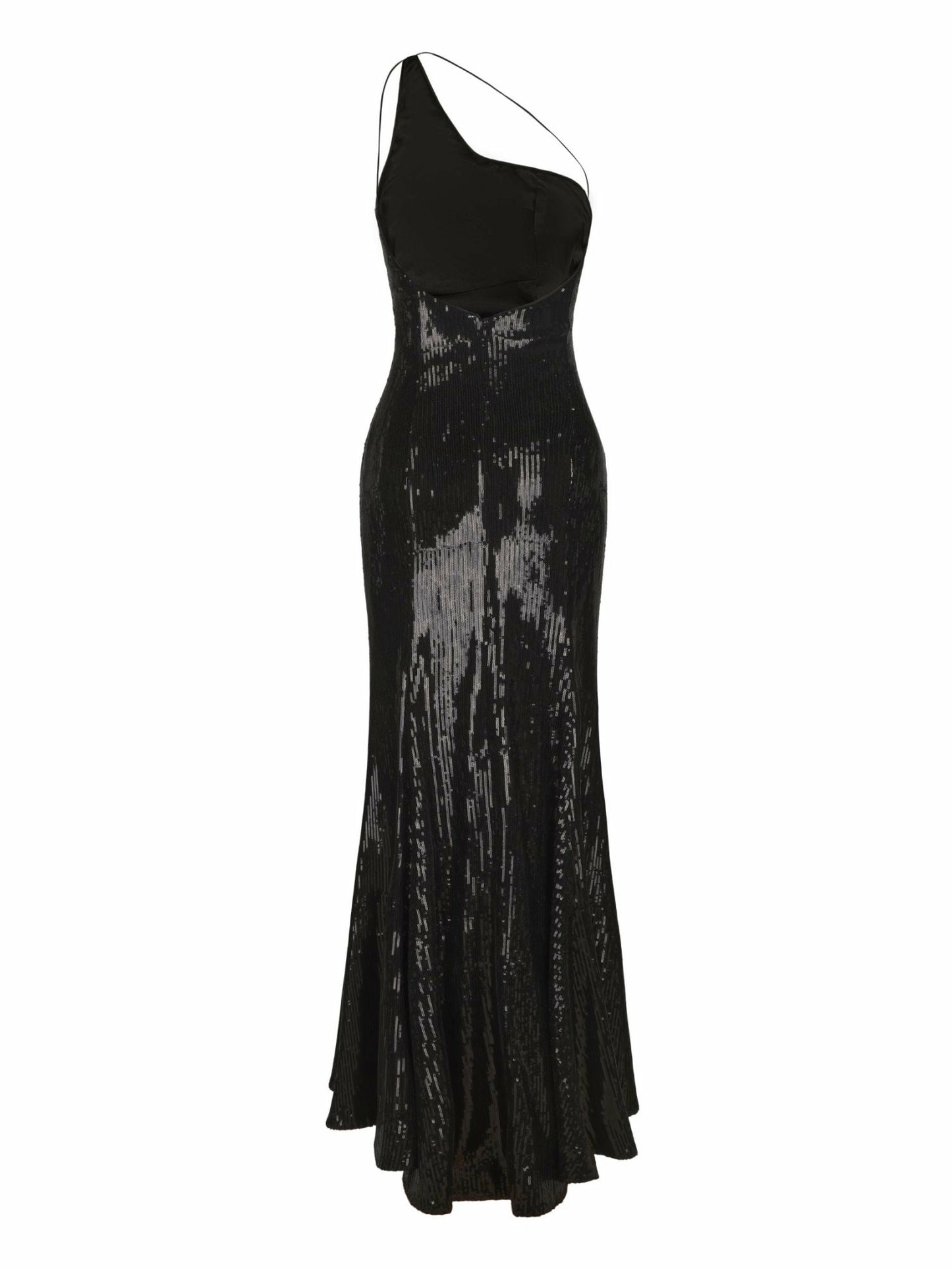 Nana Jacqueline Yasmine Sequin Dress: Black Maxi Dress for Cocktail Party Black