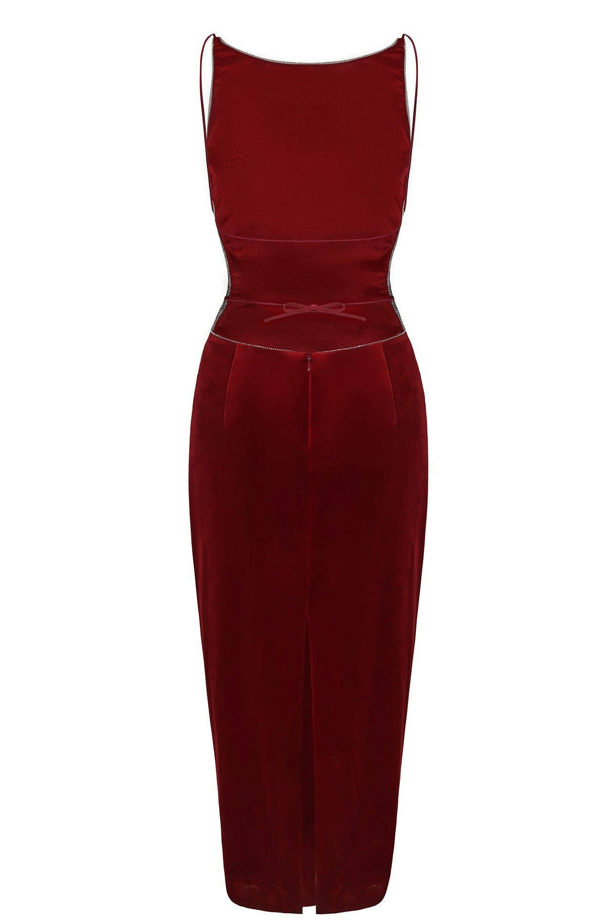 Nana Jacqueline Cristina Dress: Red Midi Dress for Cocktail Party Red
