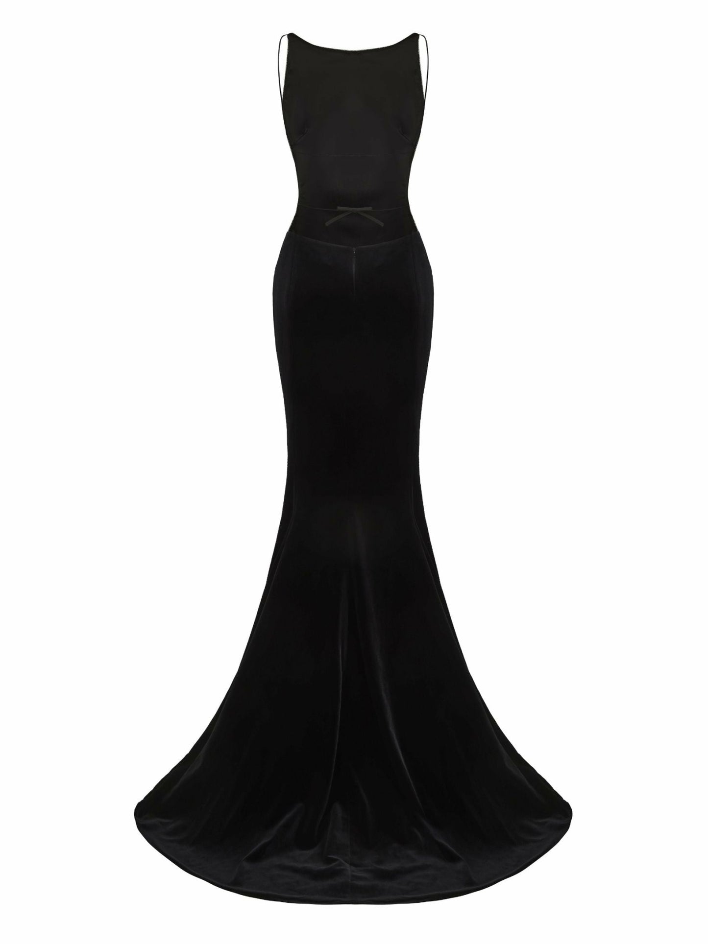 Nana Jacqueline Pauline Velvet Dress: Black Maxi Dress for Formal Events Black