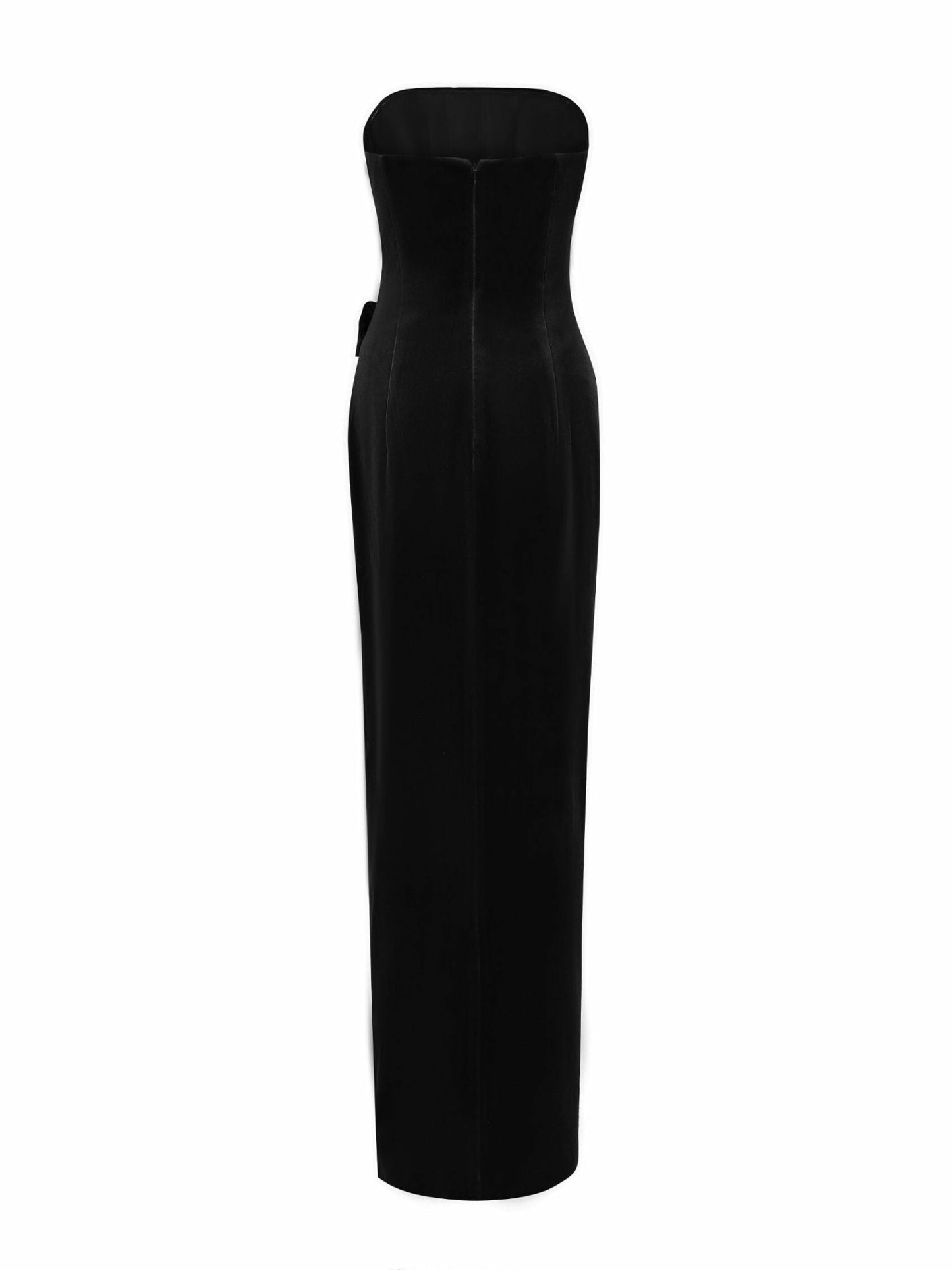 Nana Jacqueline Emma Velvet Dress: Black Maxi Dress for Cocktail Party Black
