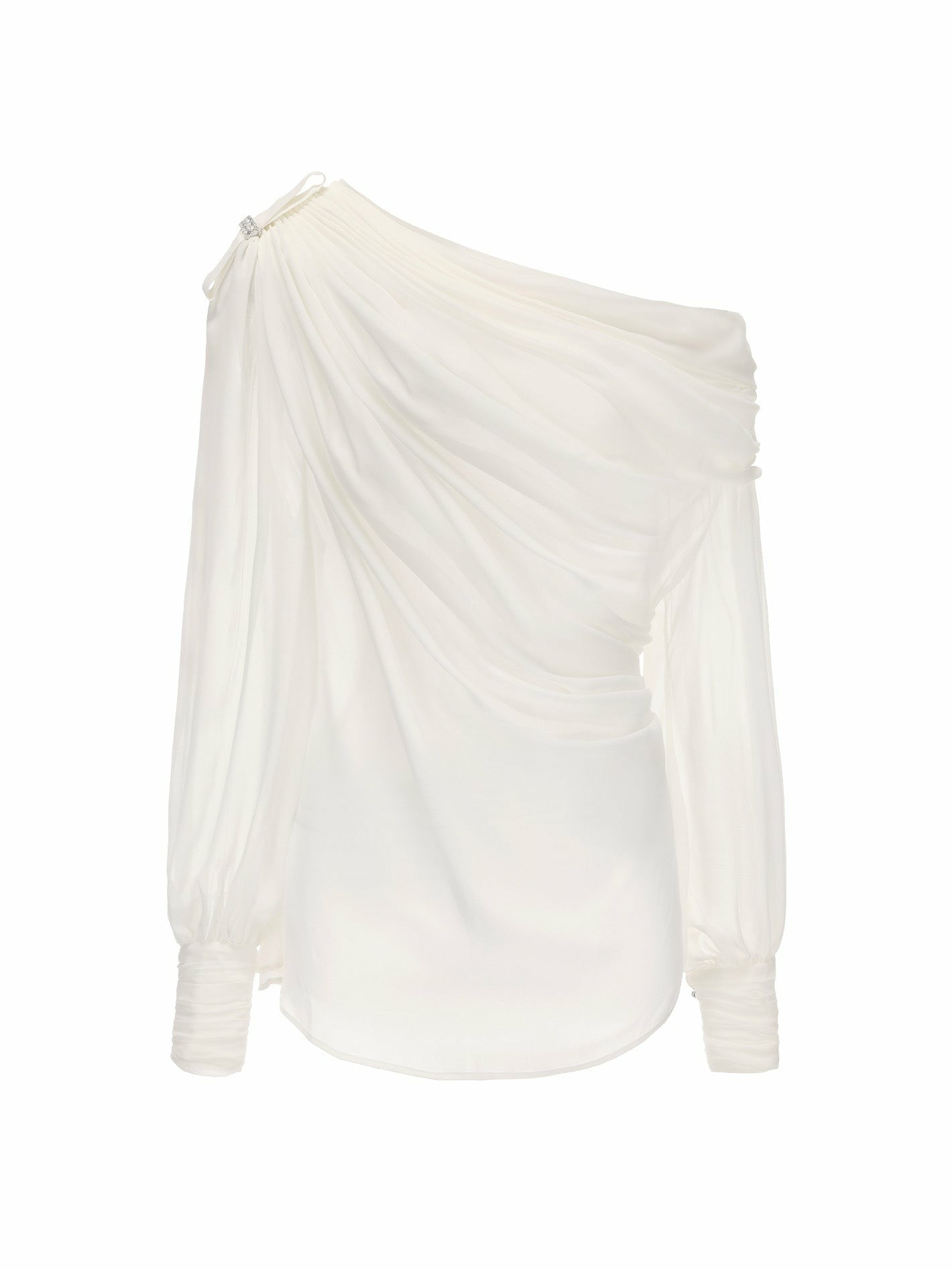Nana Jacqueline Demi Top: White Top for Engagement Party White