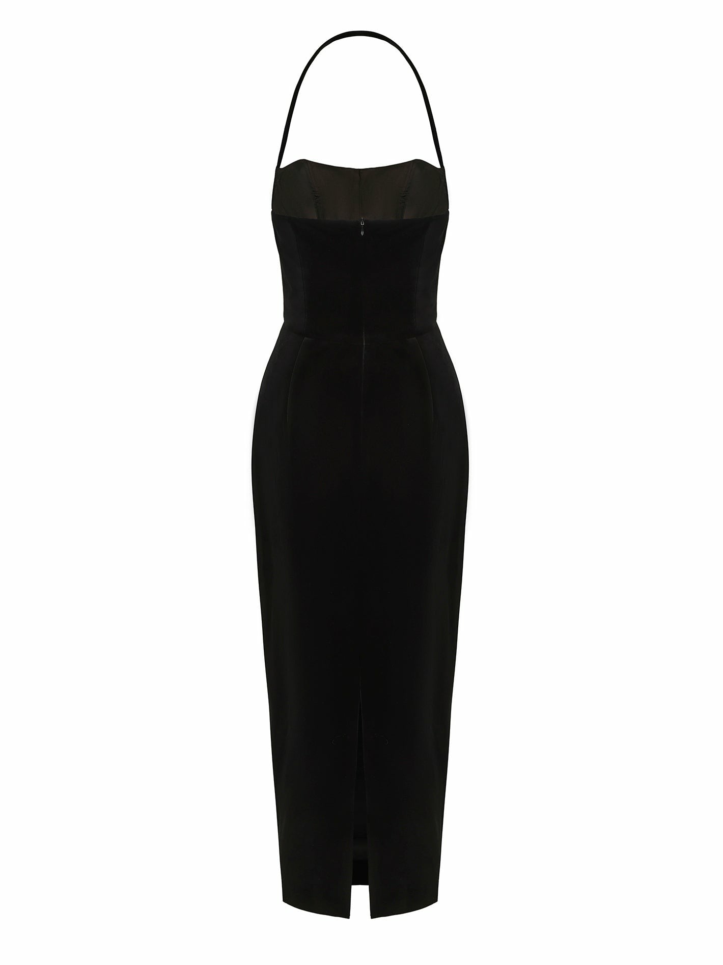 Nana Jacqueline Serena Dress: Black Midi Dress for Cocktail Party Black