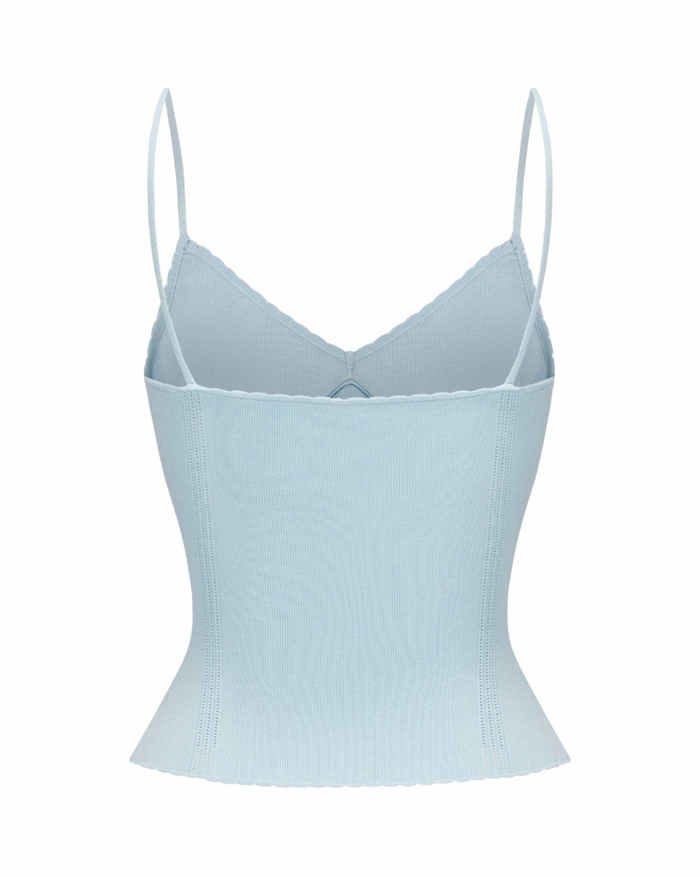 Nana Jacqueline Carrie Top: Blue Knit Top for Resort Brunch Blue