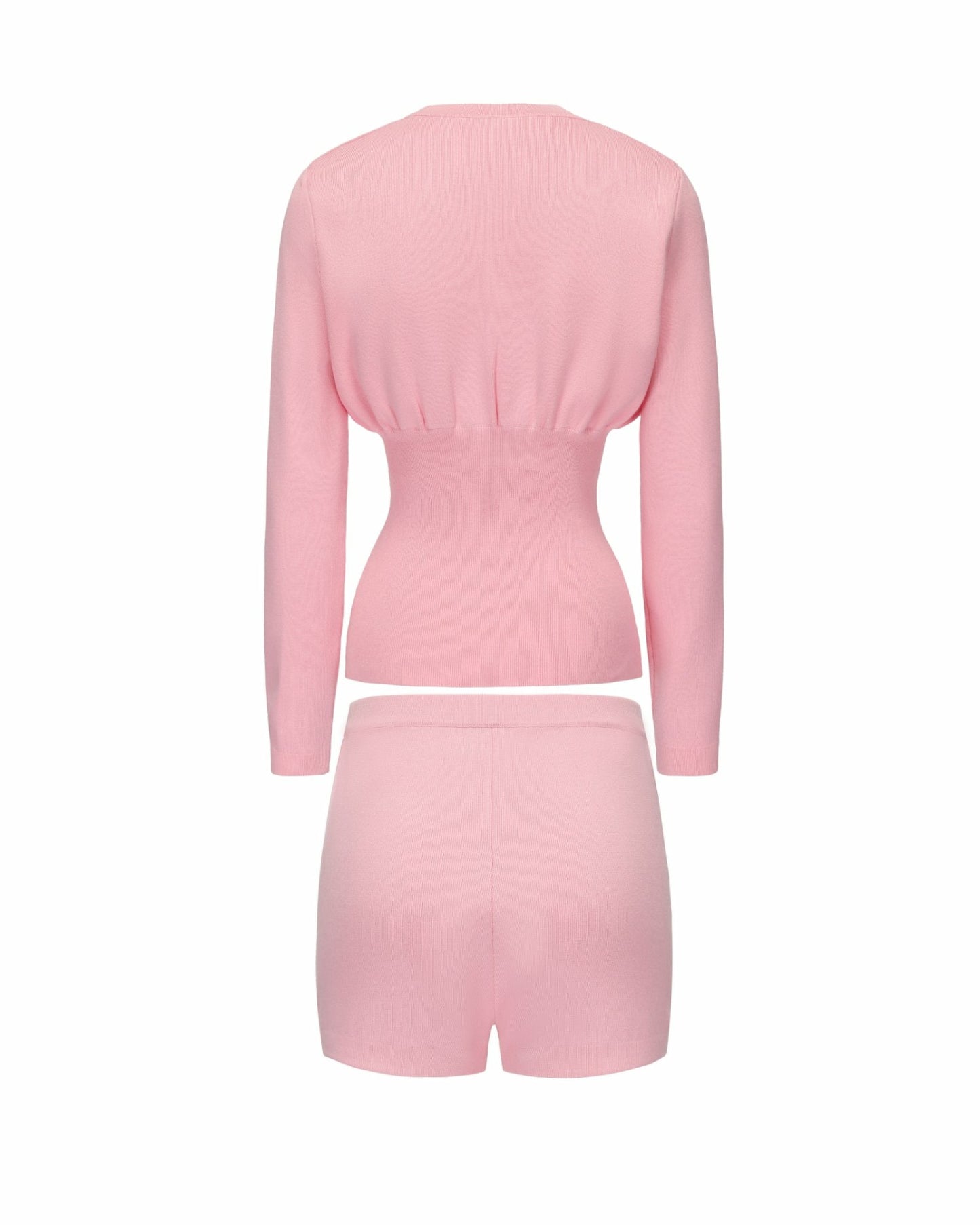Nana Jacqueline Naomi Knit Set: Pink Knit Set for Brunch Pink