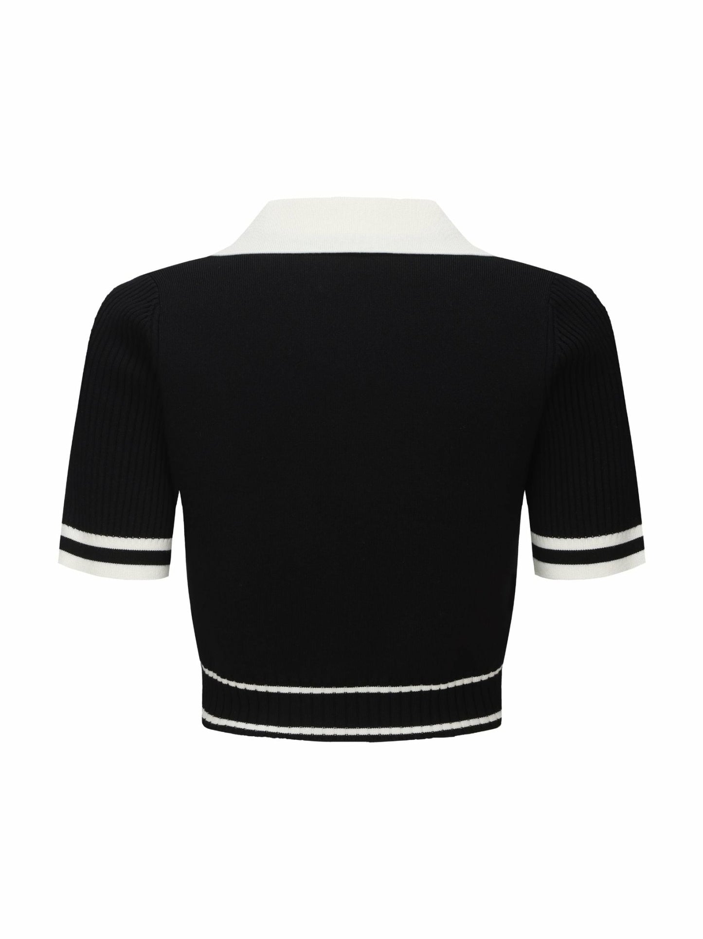 Nana Jacqueline Samantha Knit Top: Black Knit Top for Country Club Brunch Black
