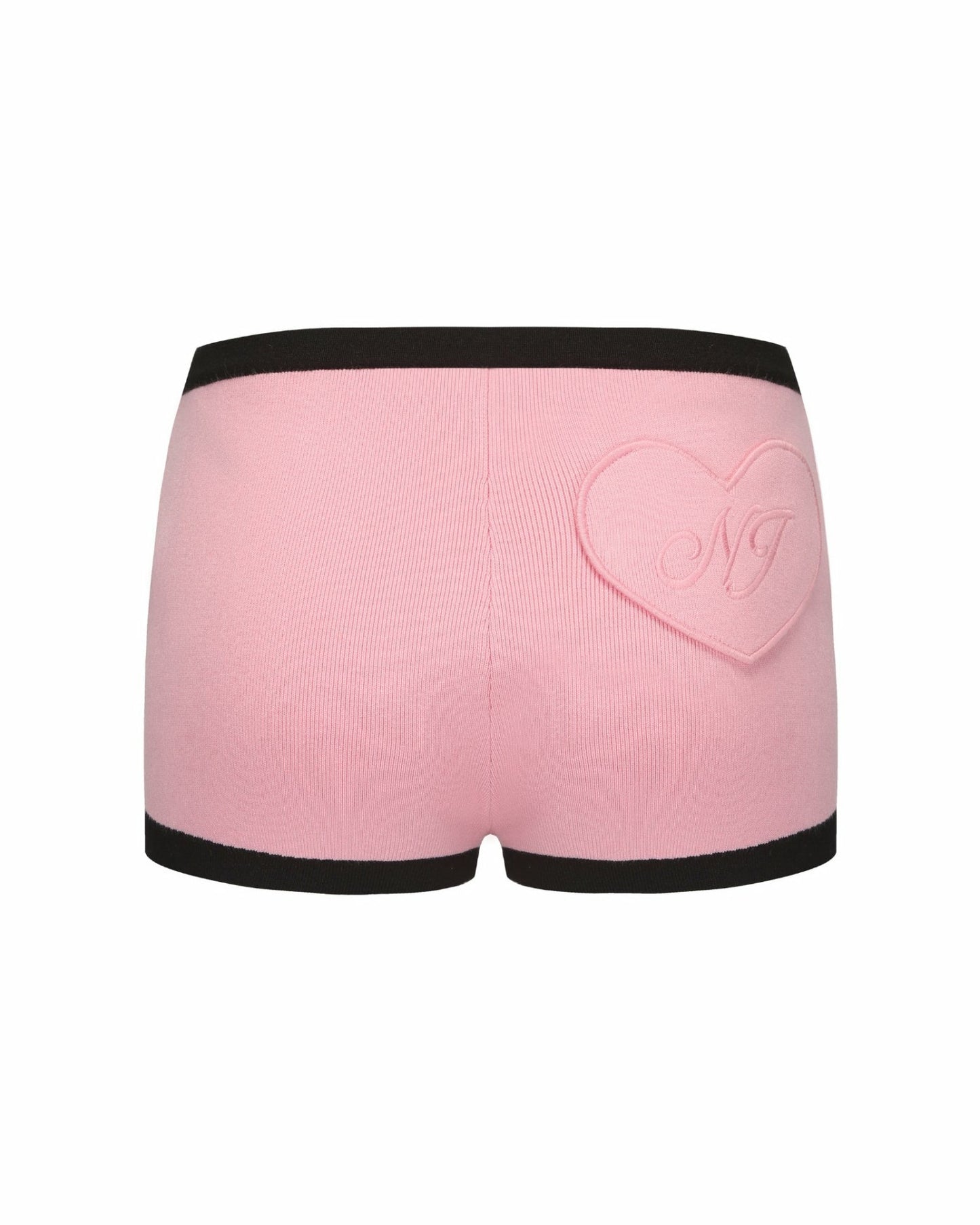 Nana Jacqueline Eliza Knit Shorts: Pink Knit Shorts for Resort Vacation Pink