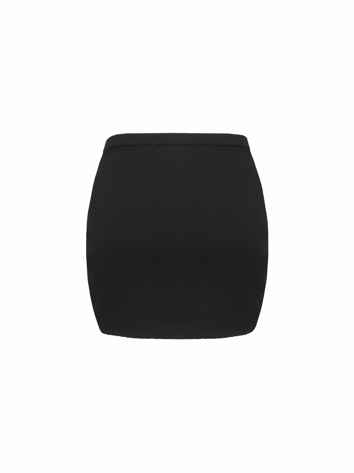 Nana Jacqueline Kennedy Knit Skirt: Black Mini Skirt for Girls' Night Out Black
