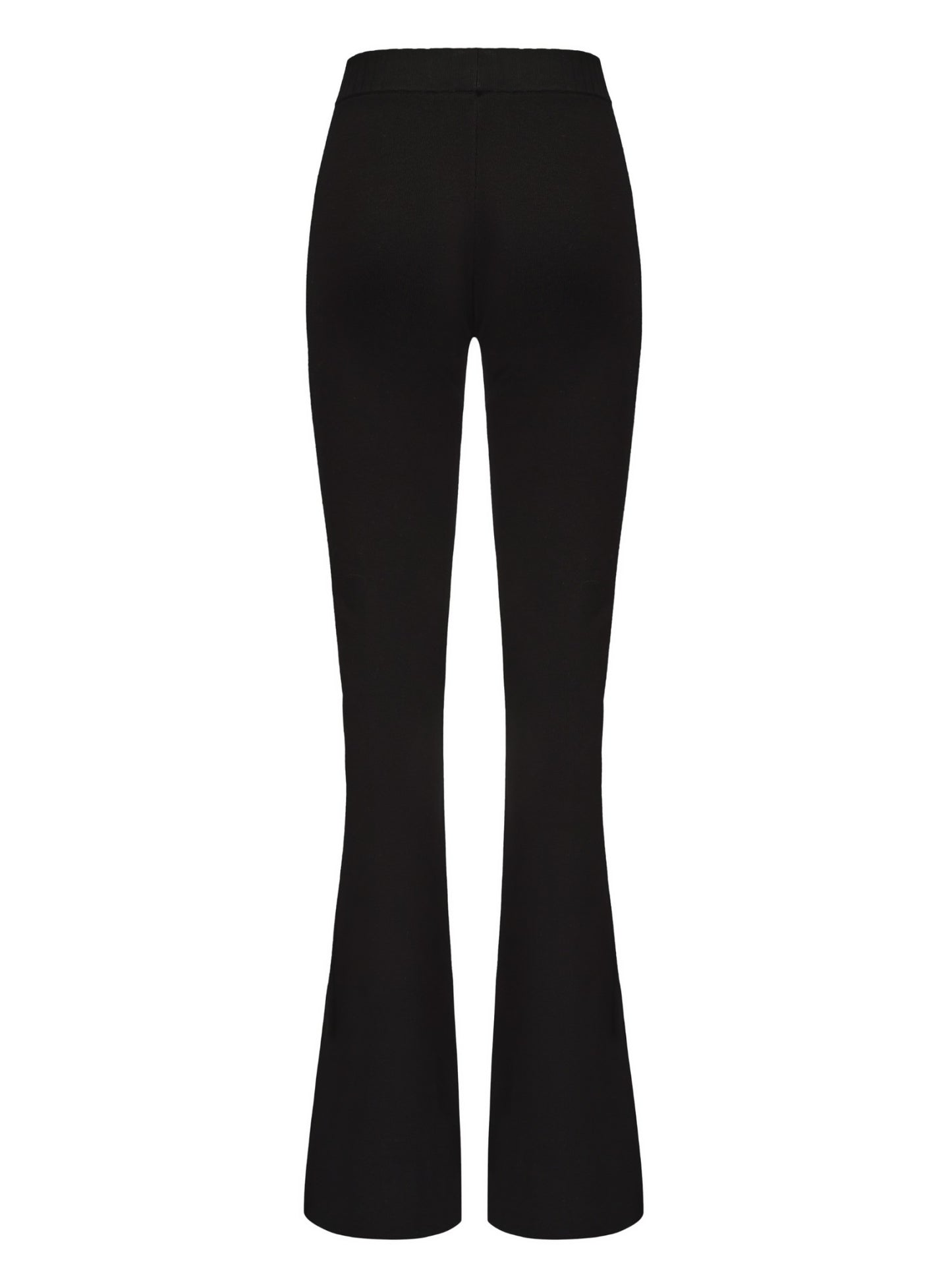 Nana Jacqueline Holly Pants: Black Knit Pants for Resort Brunch Black