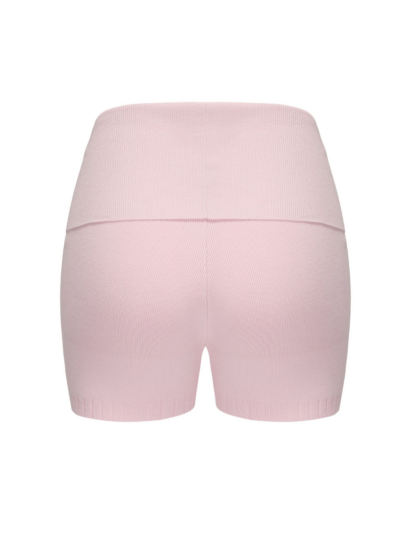 Nana Jacqueline Holly Shorts: Pink Knit Shorts for Resort Brunch Pink