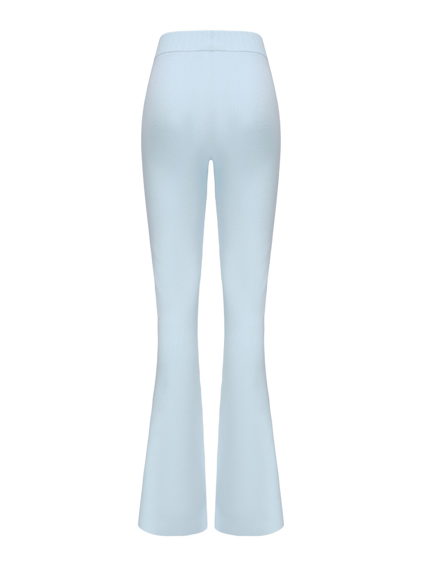 Nana Jacqueline Holly Pants: Blue Knit Pants for Resort Outfit Blue