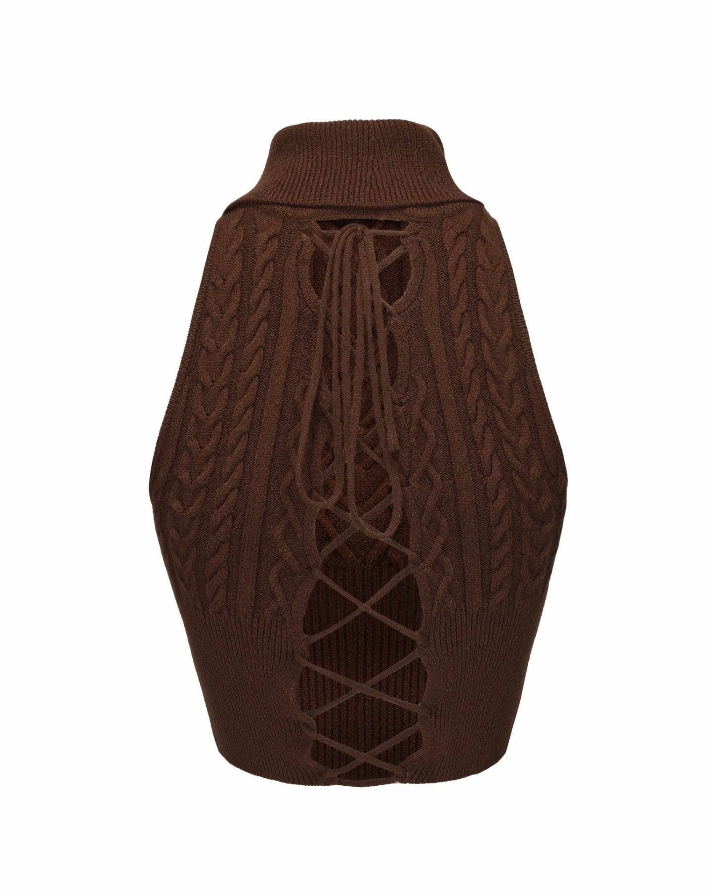 Nana Jacqueline Margo Knit Top: Brown Knit Top for Brunch Brown