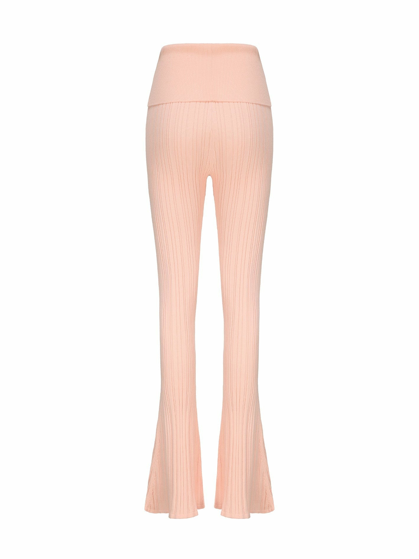 Nana Jacqueline Janelle Knit Pants: Peach Knit Pants for Resort Brunch Peach