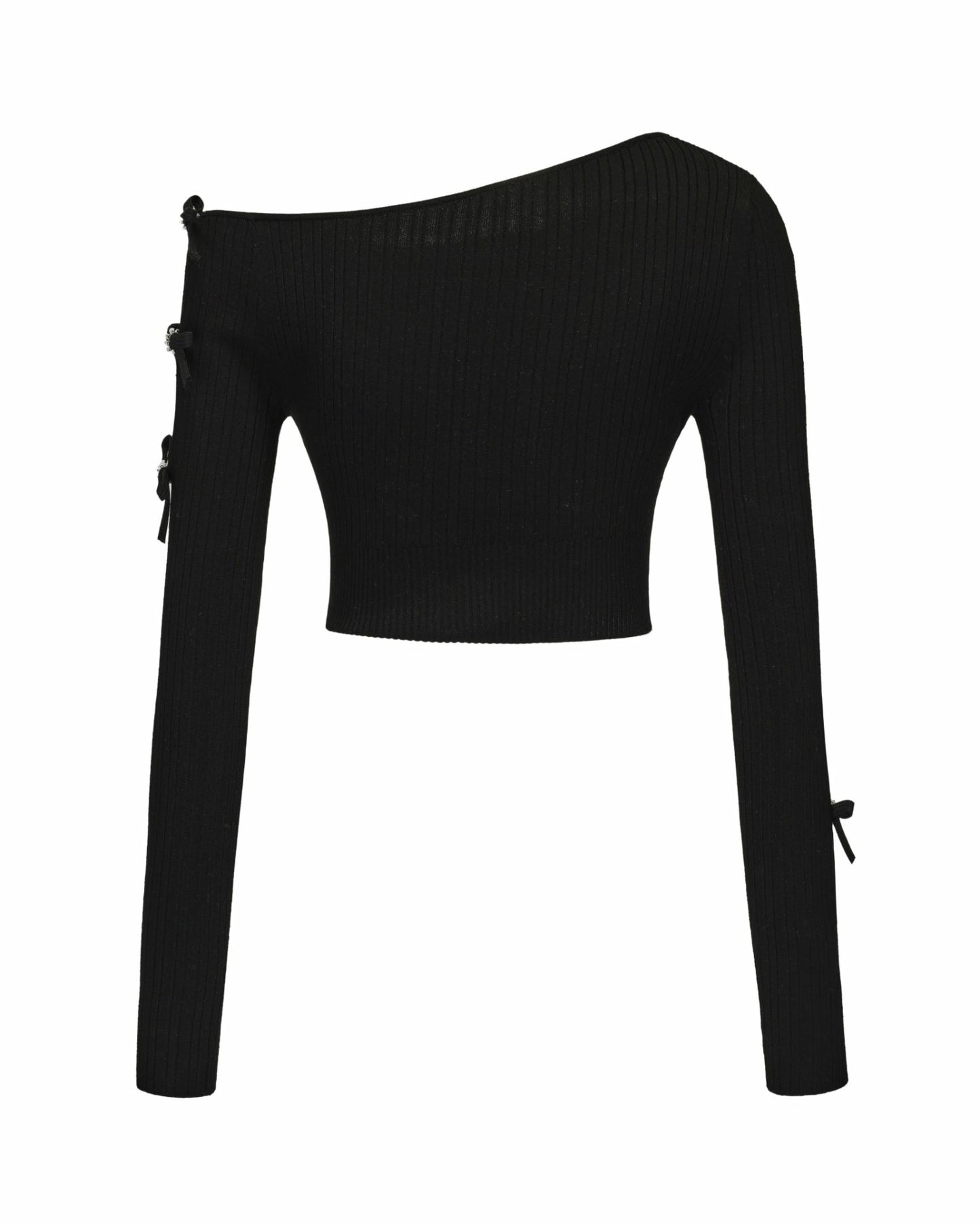 Nana Jacqueline Zara Top: Black Knit Top for Date Night Black