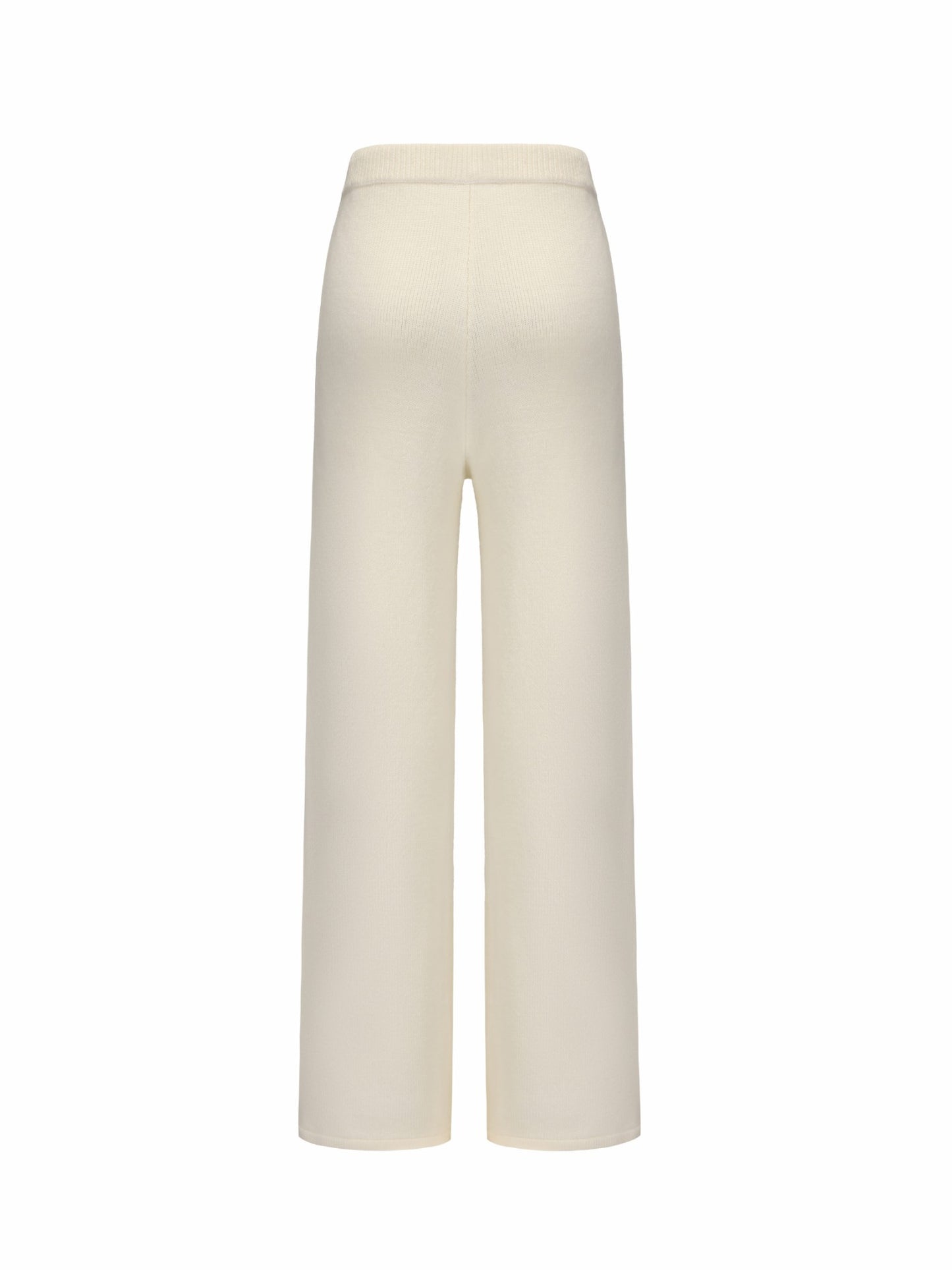 Nana Jacqueline Addison Pants: White Knit Pants for Resort Brunch White