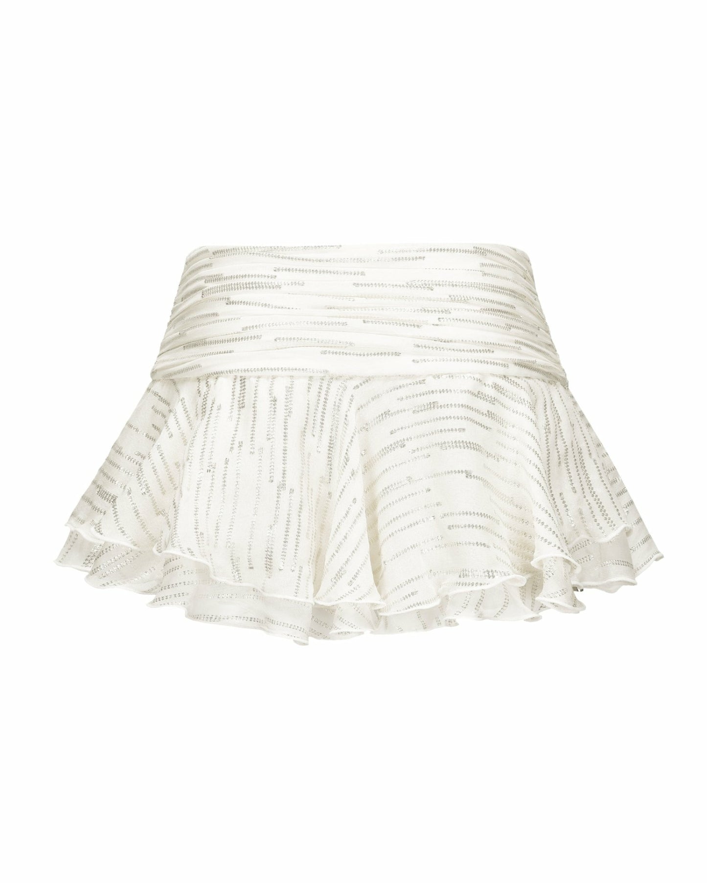 Nana Jacqueline Kaia Skirt: White Mini Skirt for Bachelorette Party White