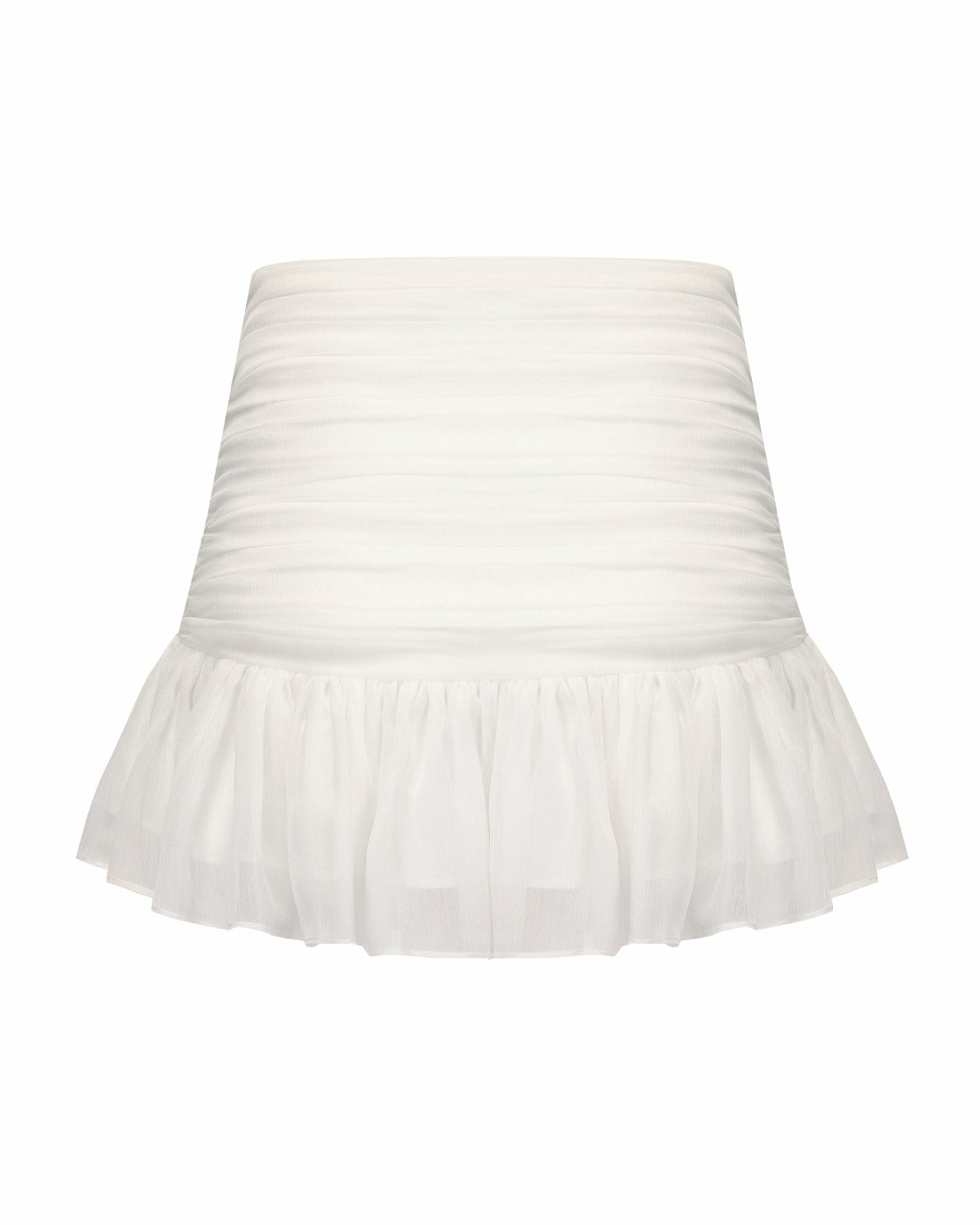 Nana Jacqueline Amor Skirt: White Mini Skirt for Bachelorette White