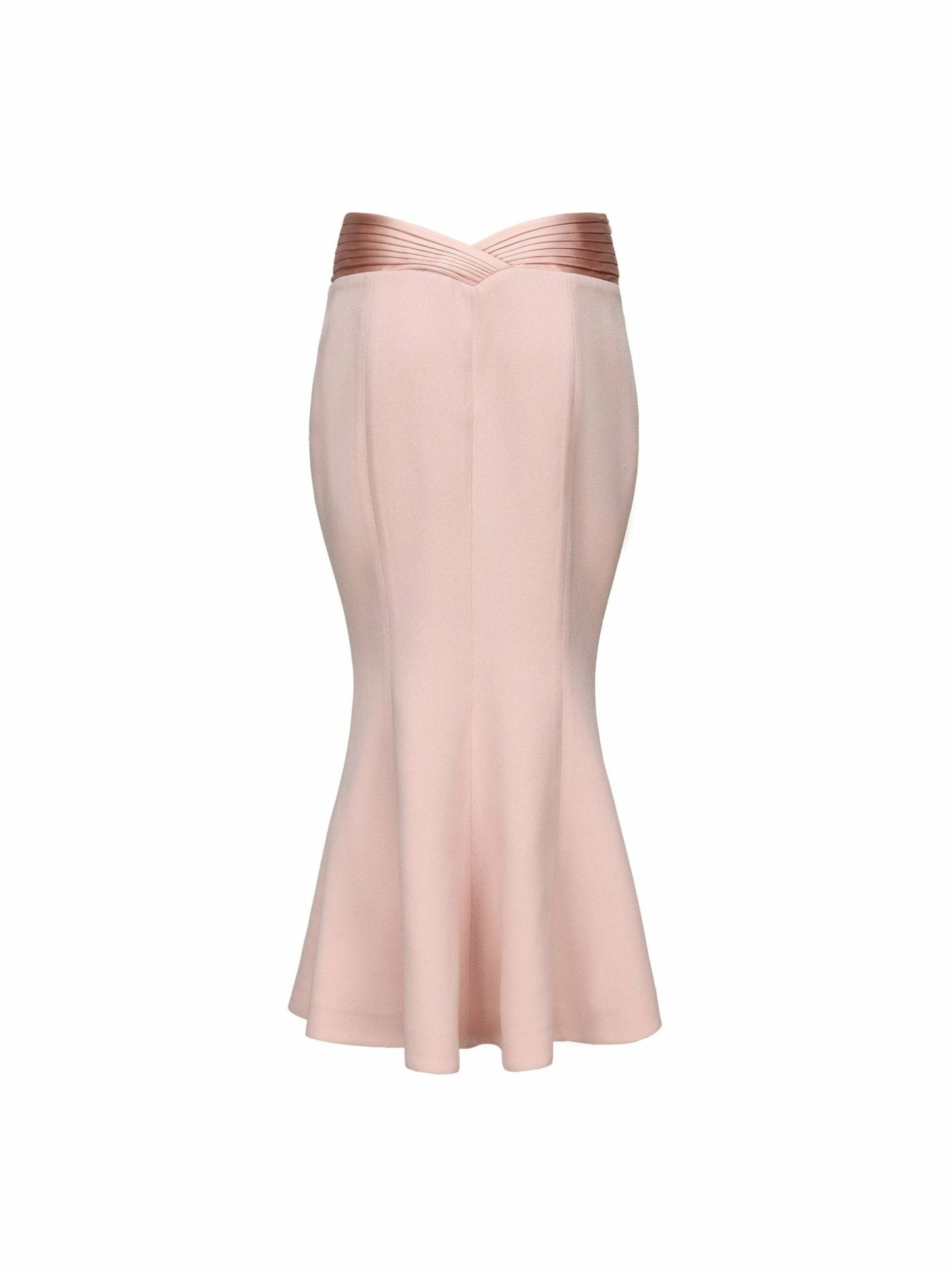 Nana Jacqueline Belle Satin Skirt: Pink Midi Skirt for Garden Party Light Pink