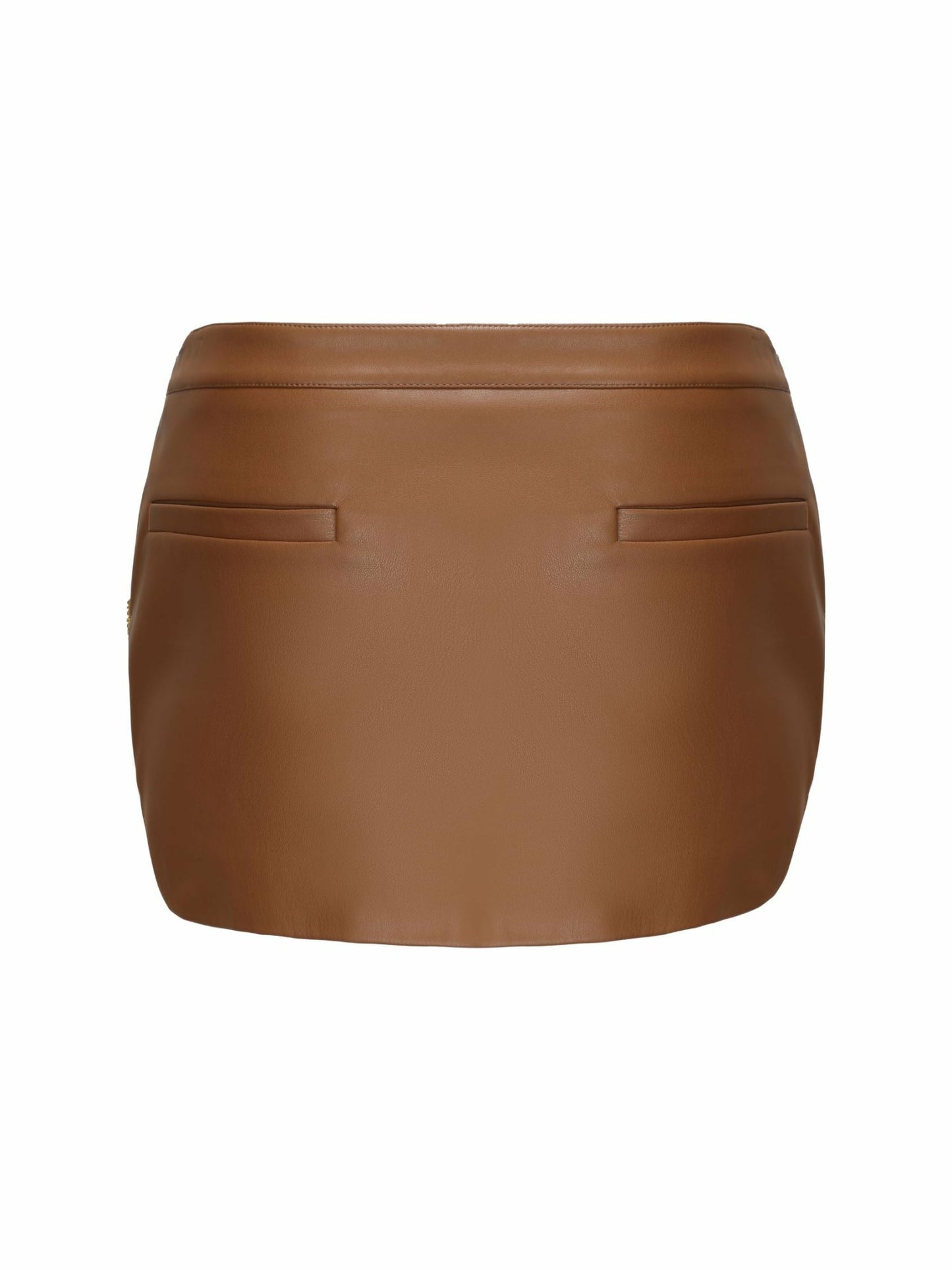 Nana Jacqueline Miranda Leather Mini Skirt: Brown Mini Skirt for Girls' Night Out Brown
