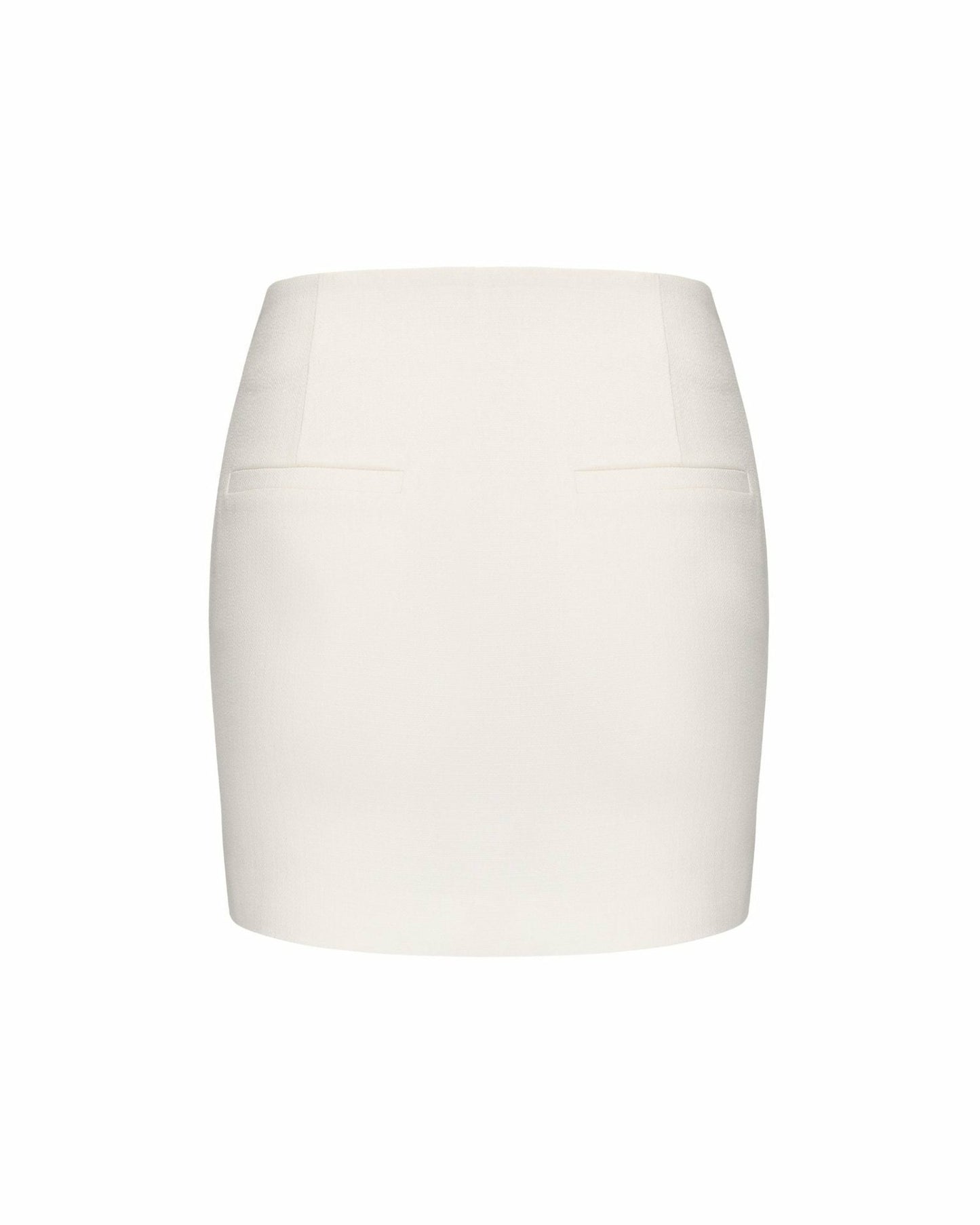 Nana Jacqueline Vanessa Skirt: White Mini Skirt for Bridal Shower White