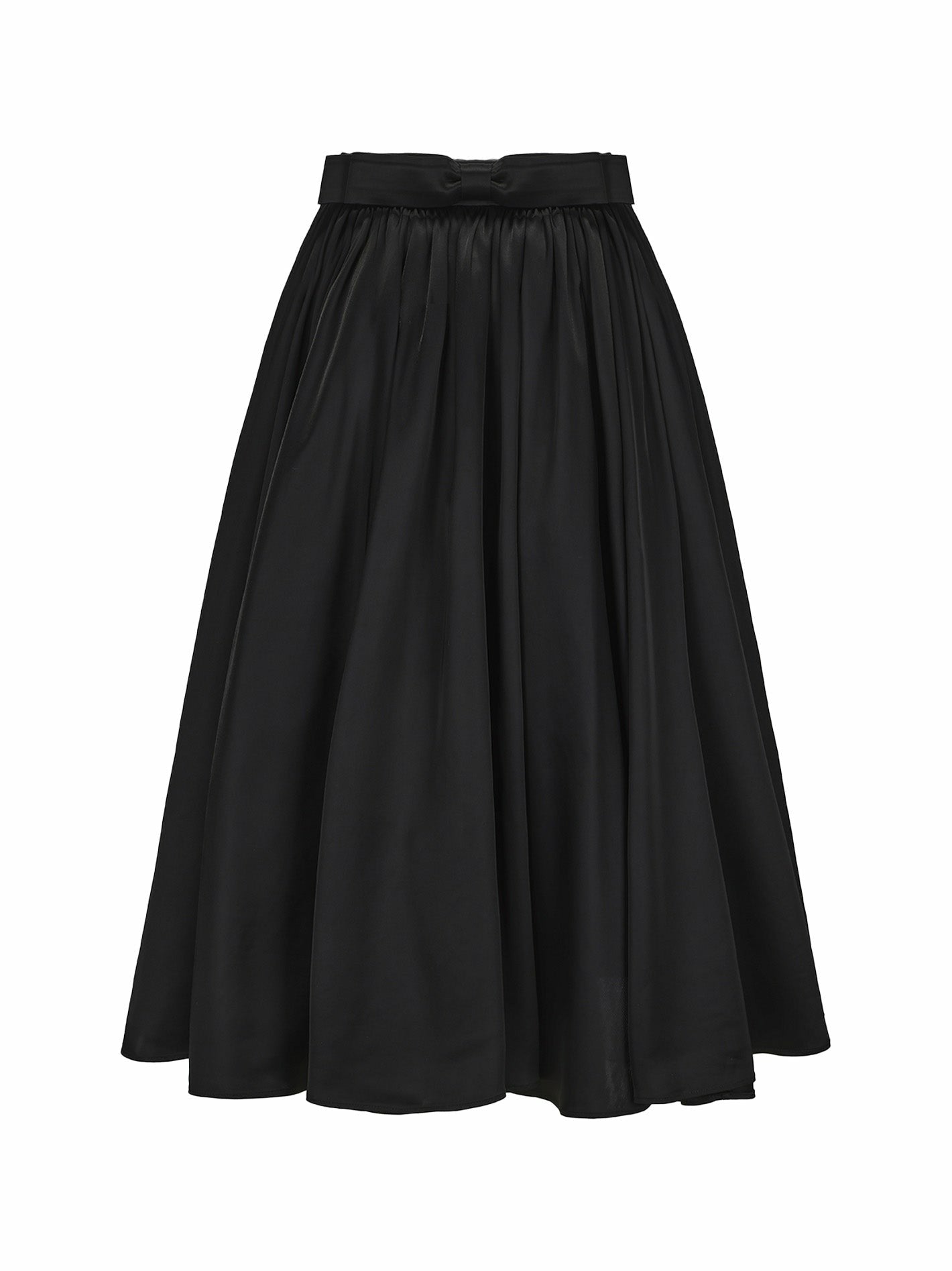Nana Jacqueline Piper Skirt: Black Midi Skirt for Cocktail Party Black