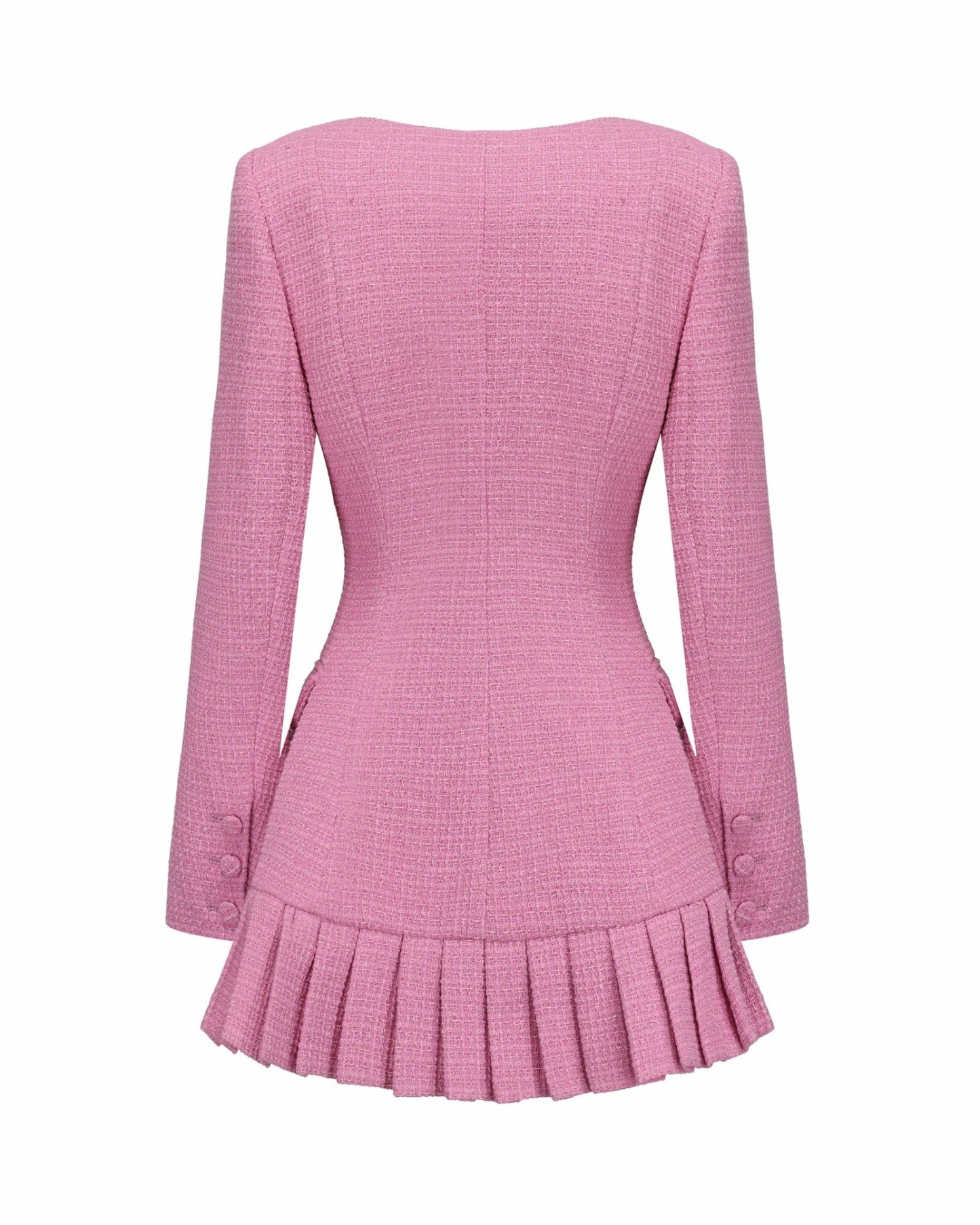 Nana Jacqueline Lucille Tweed Jacket: Pink Jacket for Brunch Pink