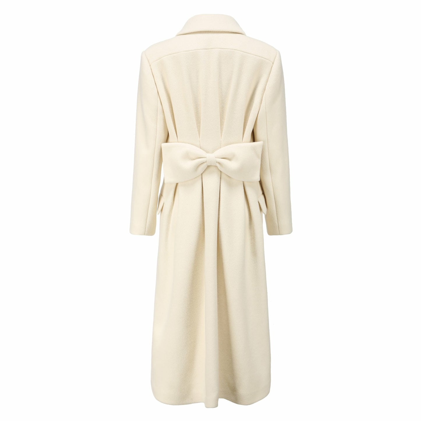Nana Jacqueline Gabriella Coat: White Coat for Winter Bridal Shower White