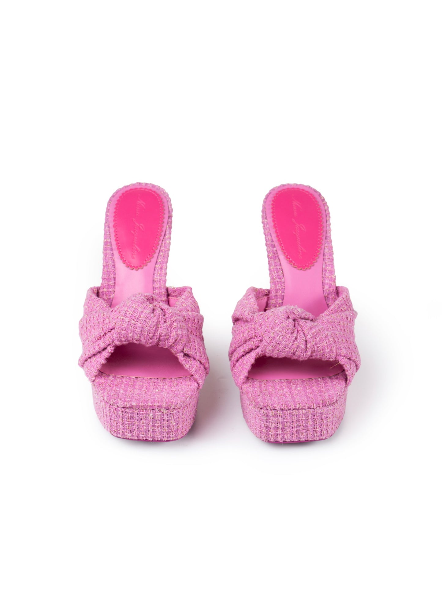 Nana Jacqueline Mara Platform Sandals: Pink Sandals for Vacation Resort Pink