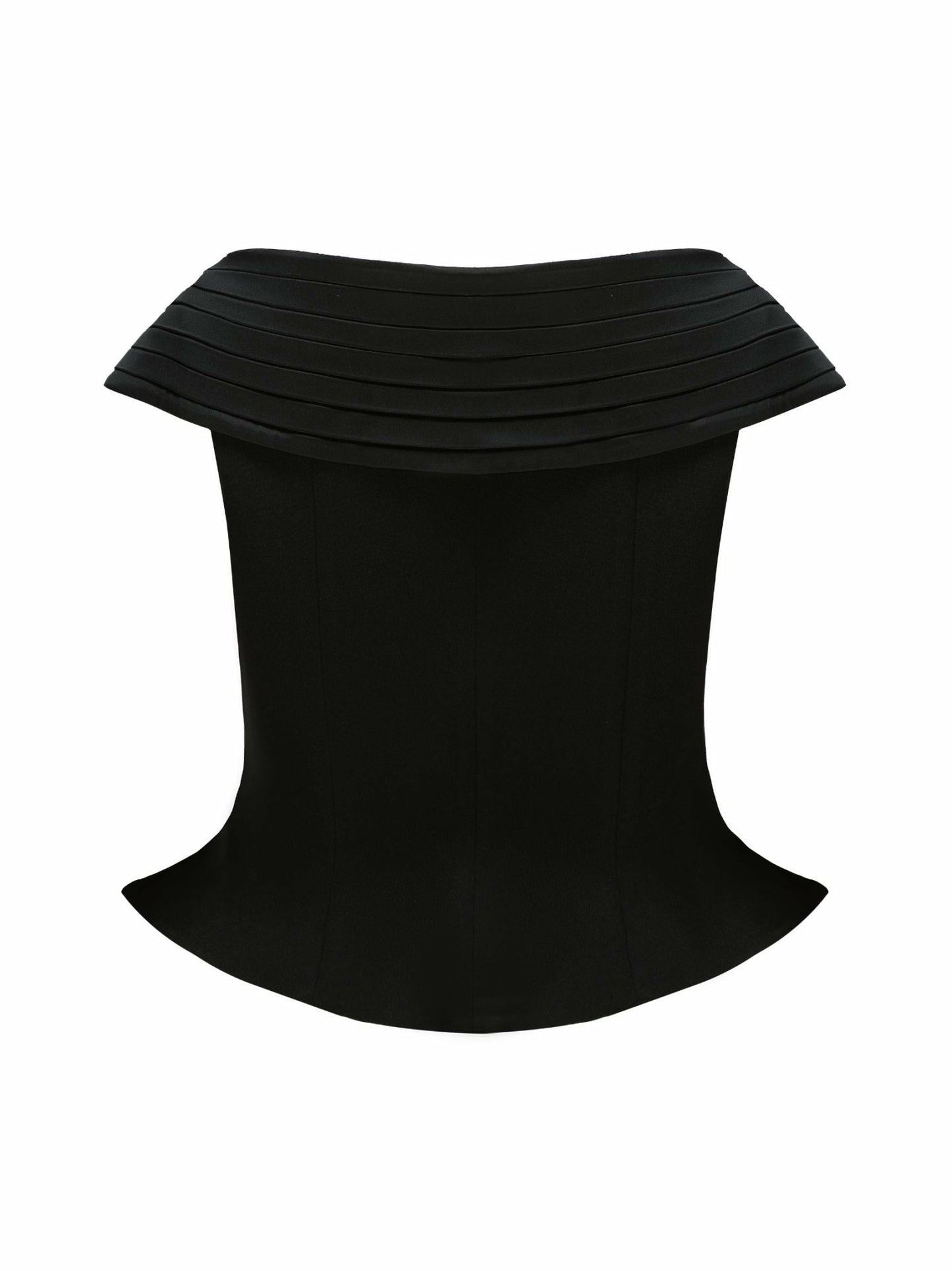 Nana Jacqueline Belle Satin Top: Black Top for Date Night Black