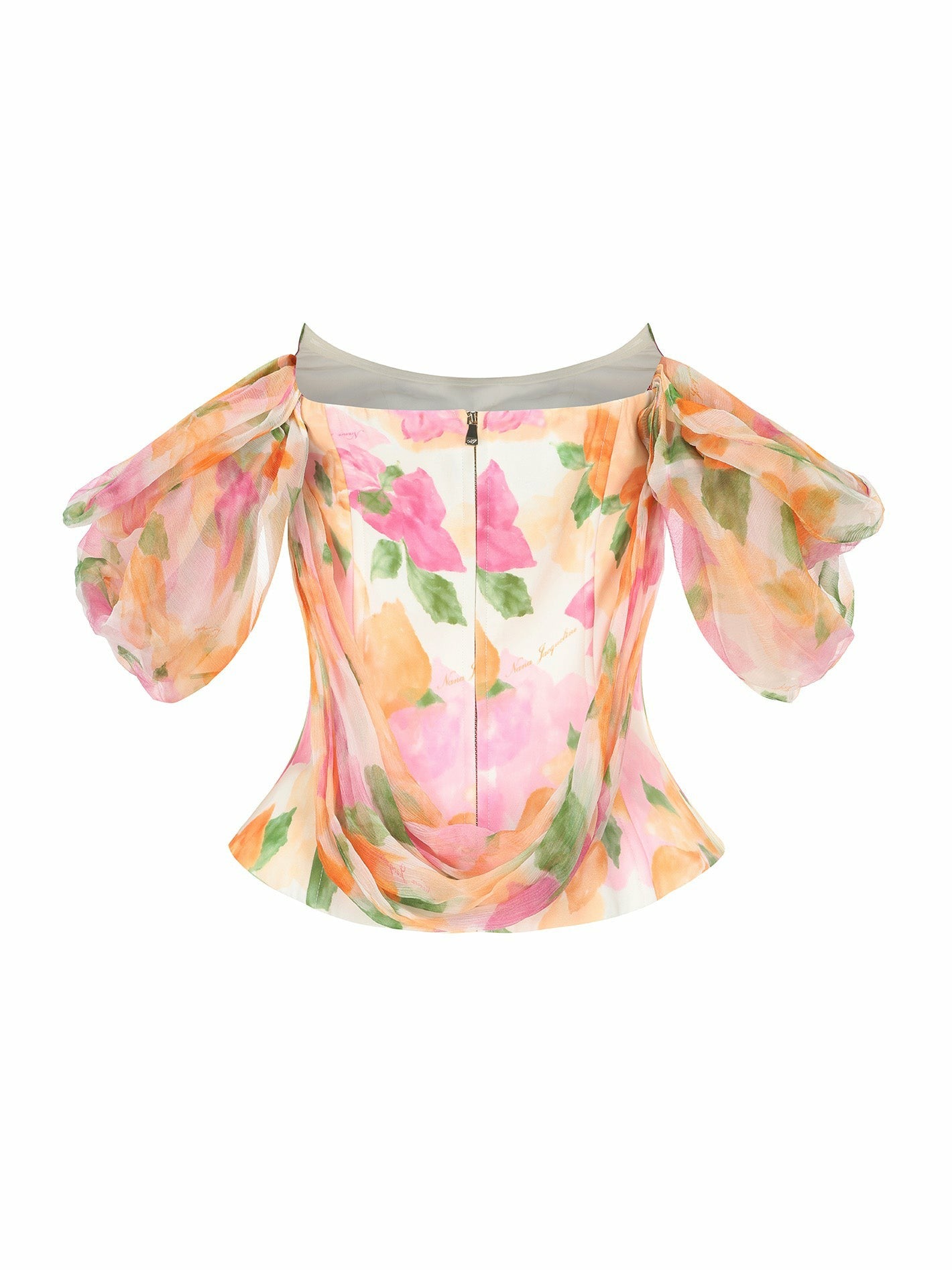 Nana Jacqueline Brielle Top: Floral Top for Garden Party Floral