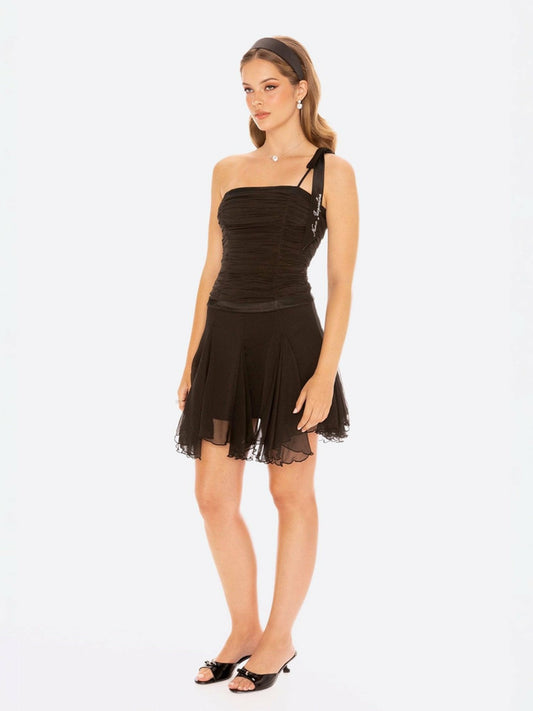 Nana Jacqueline Amor Top: Black Top for Date Night Black
