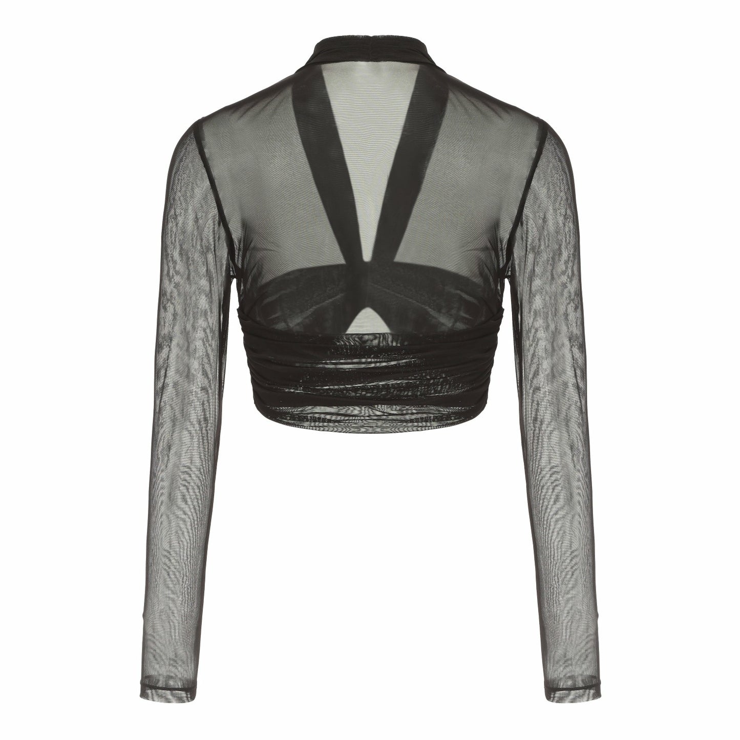 Nana Jacqueline Pia Mesh Top: Black Top for Date Night Black