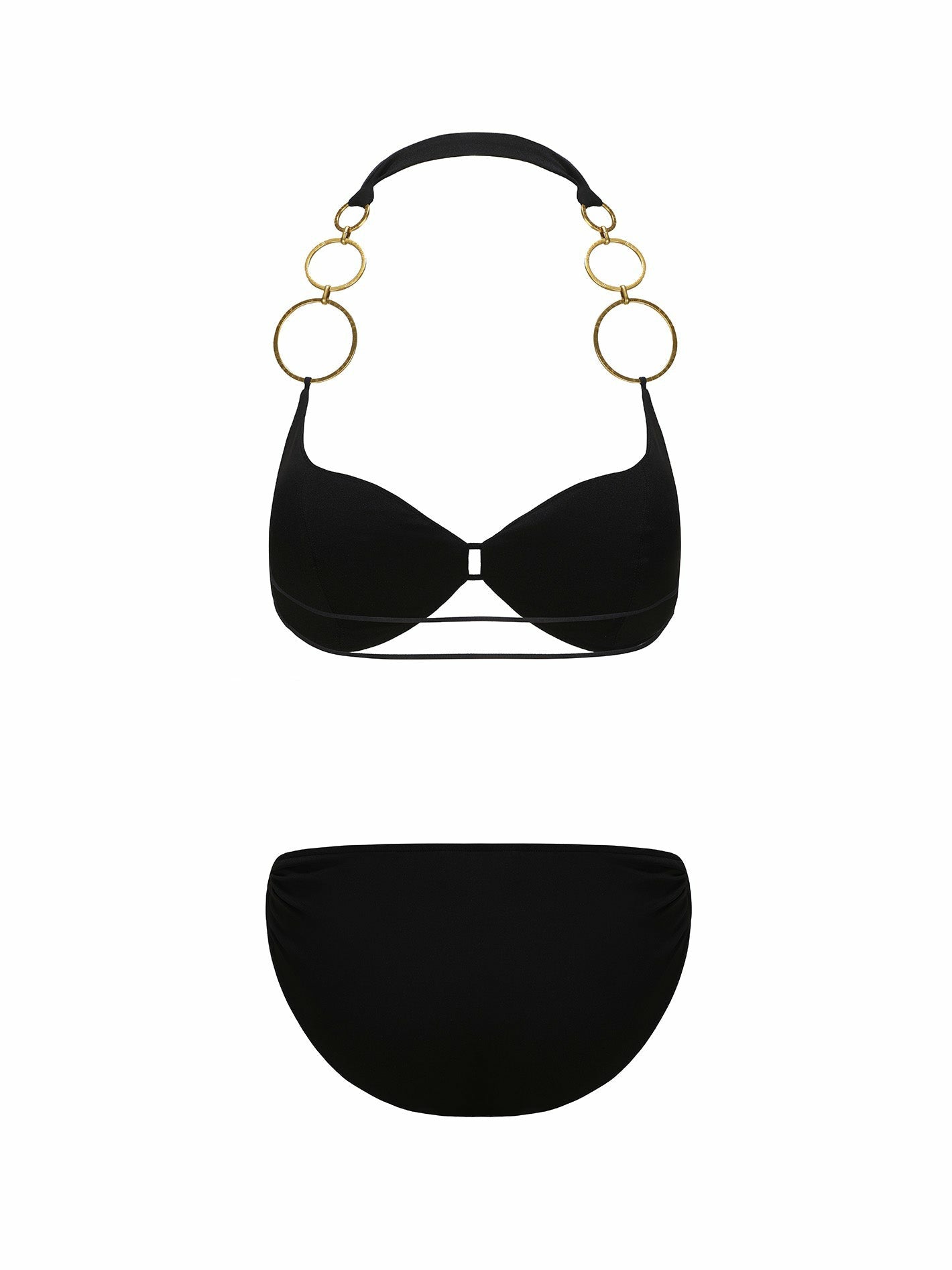 Nana Jacqueline Amira Bikini Set: Black Bikini Set for Beach Vacation Black