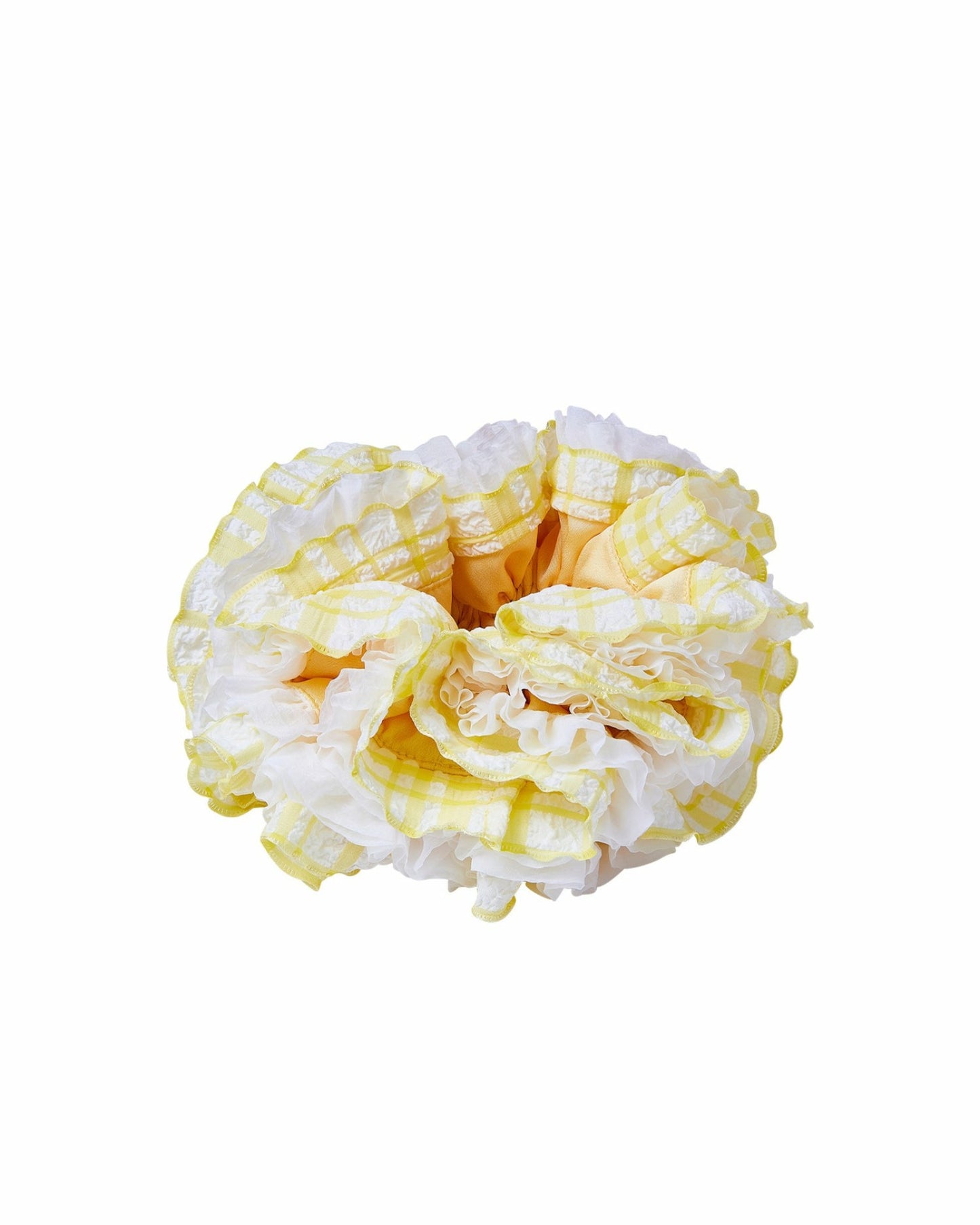 Nana Jacqueline Amani Scrunchie: Yellow Hair Accessory for Brunch Yellow