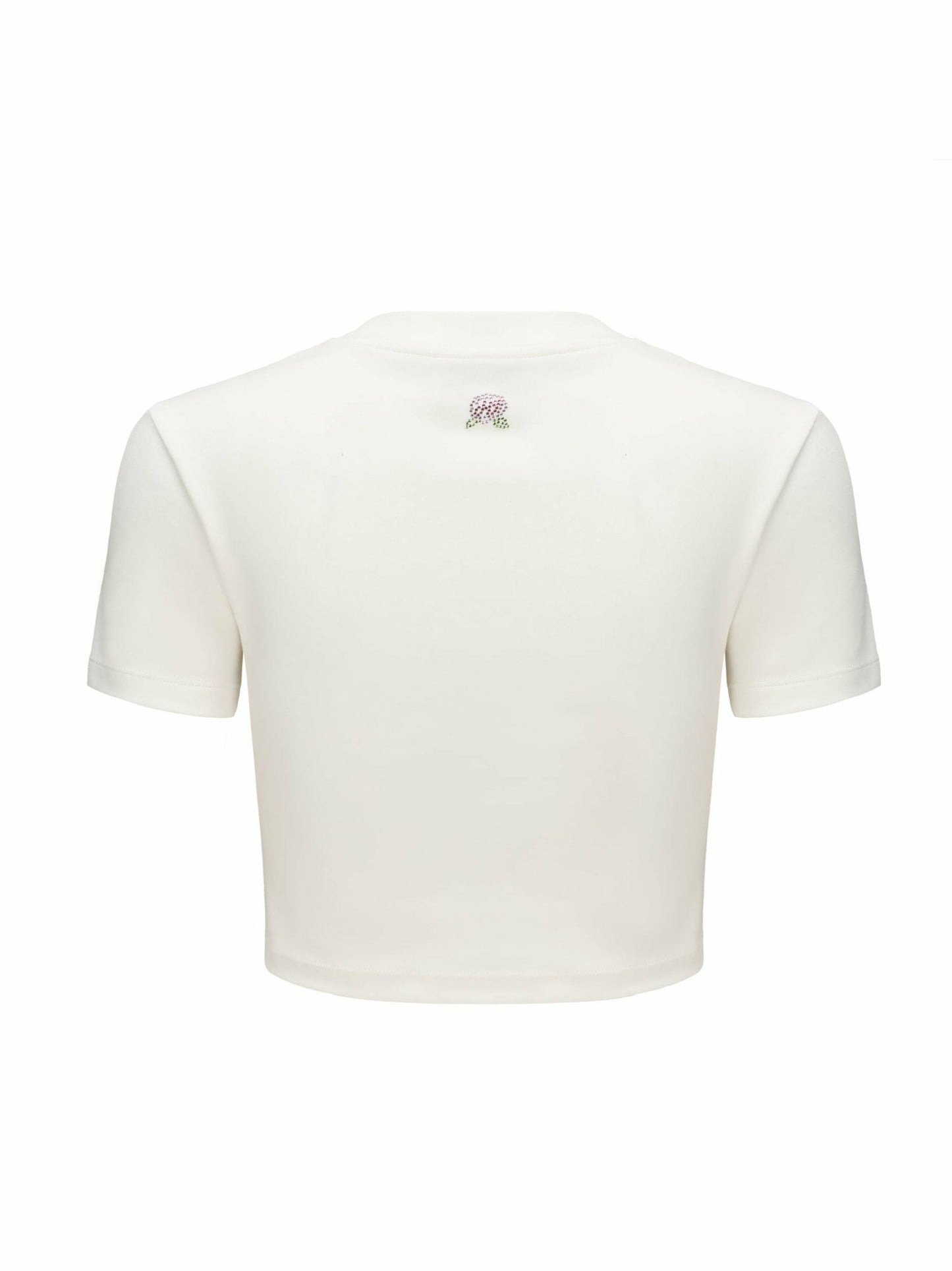 Nana Jacqueline Elle Baby Tee: White Tee for Casual Luxury Daytime Outfit White