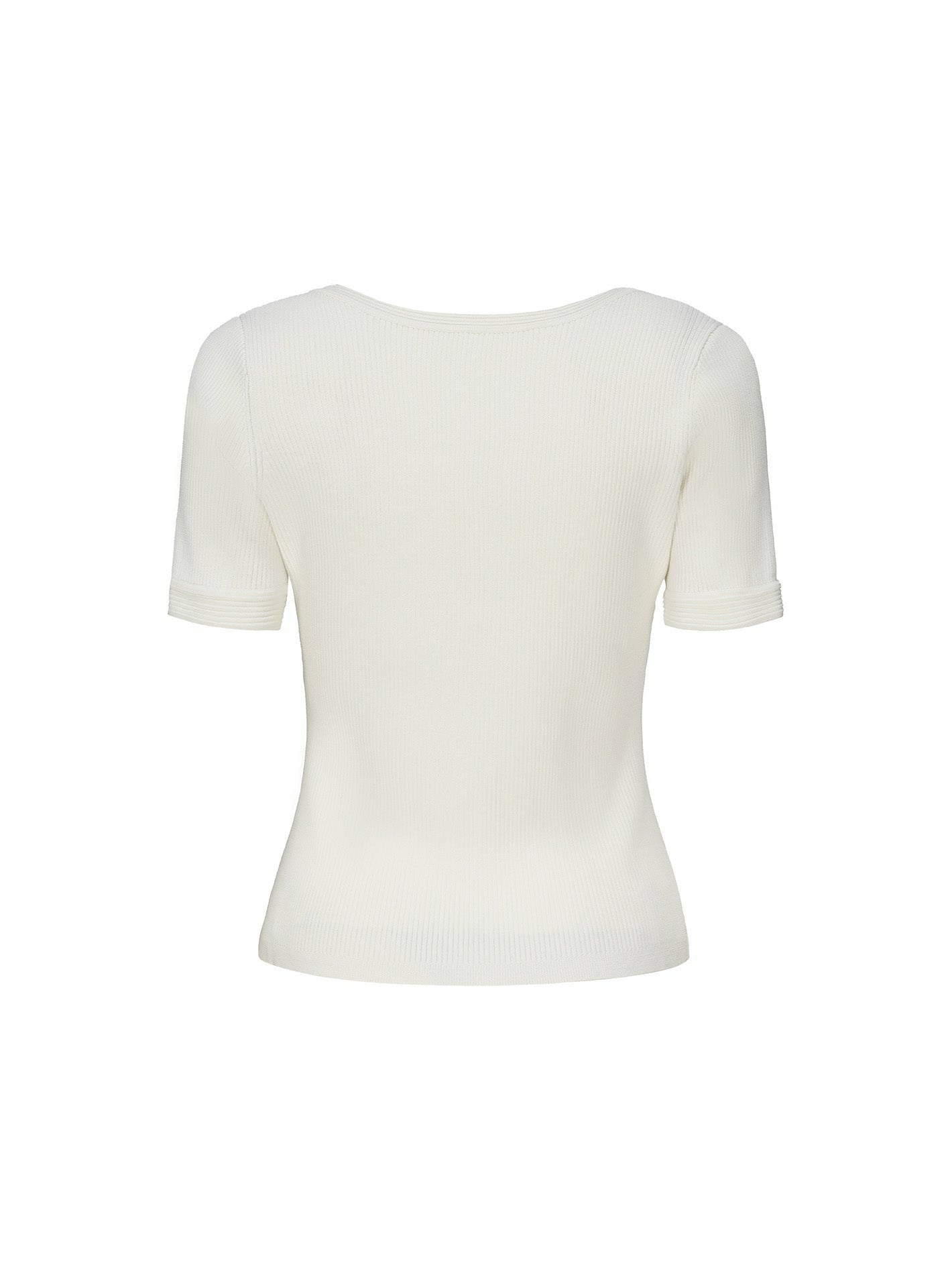 Nana Jacqueline Gemma Top: White Knit Top for Brunch White