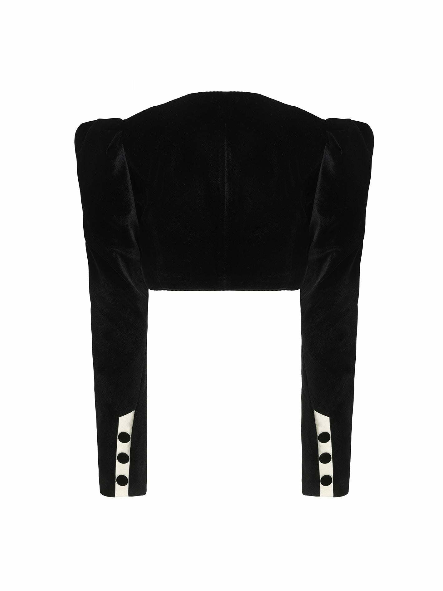 Nana Jacqueline Wilma Velvet Jacket: Black Velvet Jacket for Cocktail Party Black