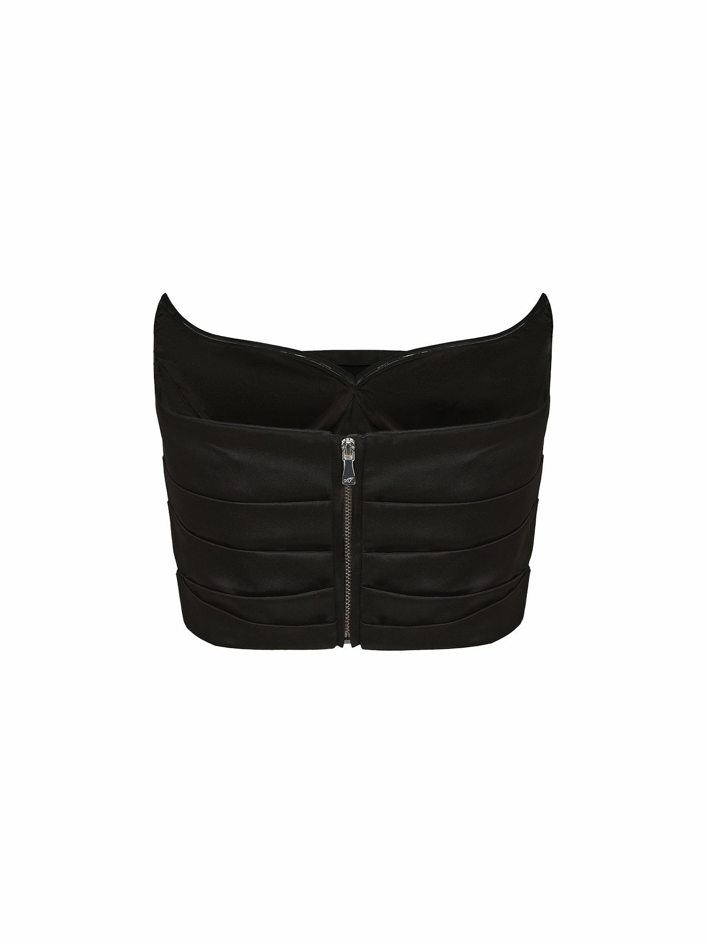 Nana Jacqueline Sydney Top: Black Satin Top for Date Night Black