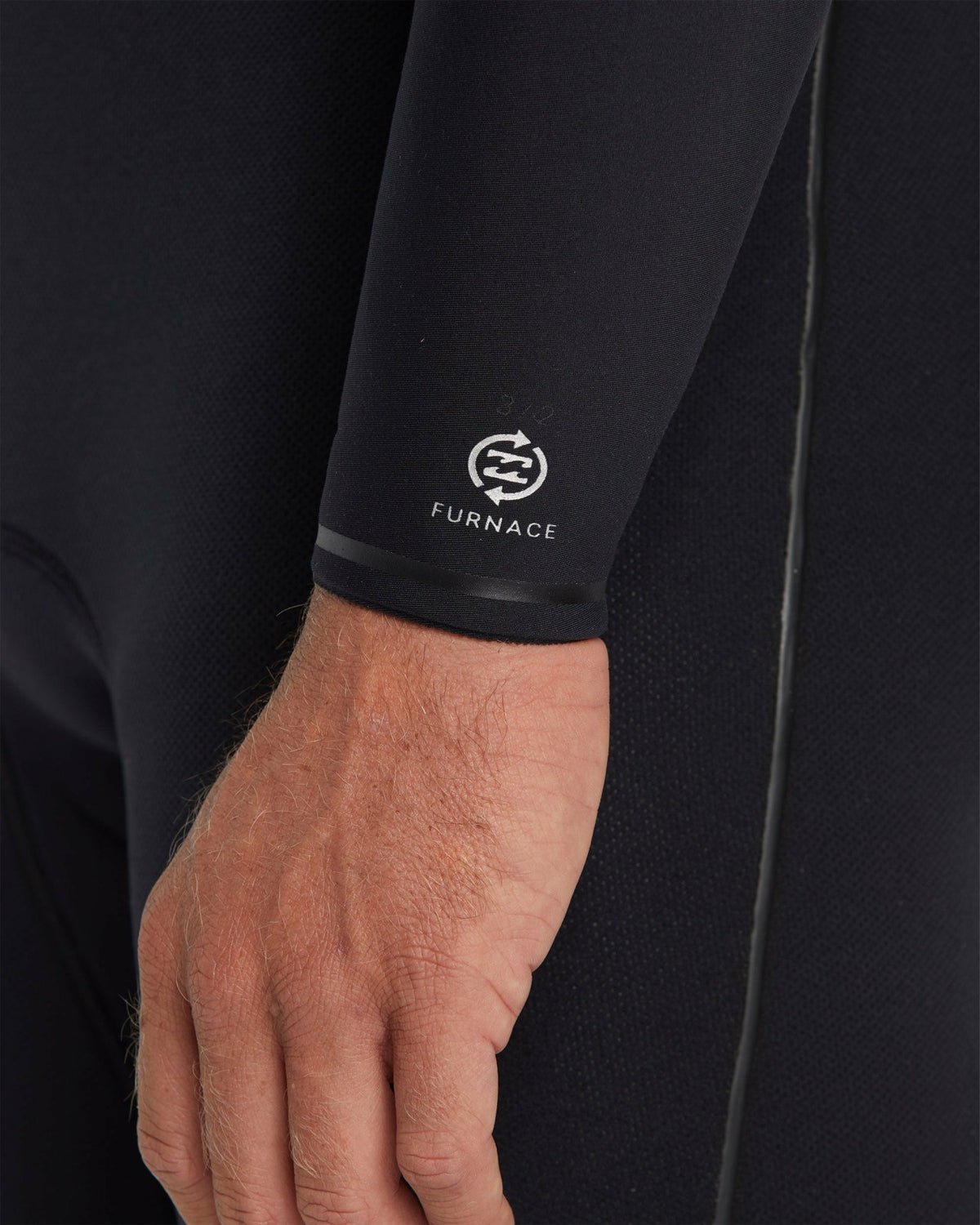 Billabong 3/2mm Furnace Natural Upcycler GBS Chest Zip Wetsuit - Black
