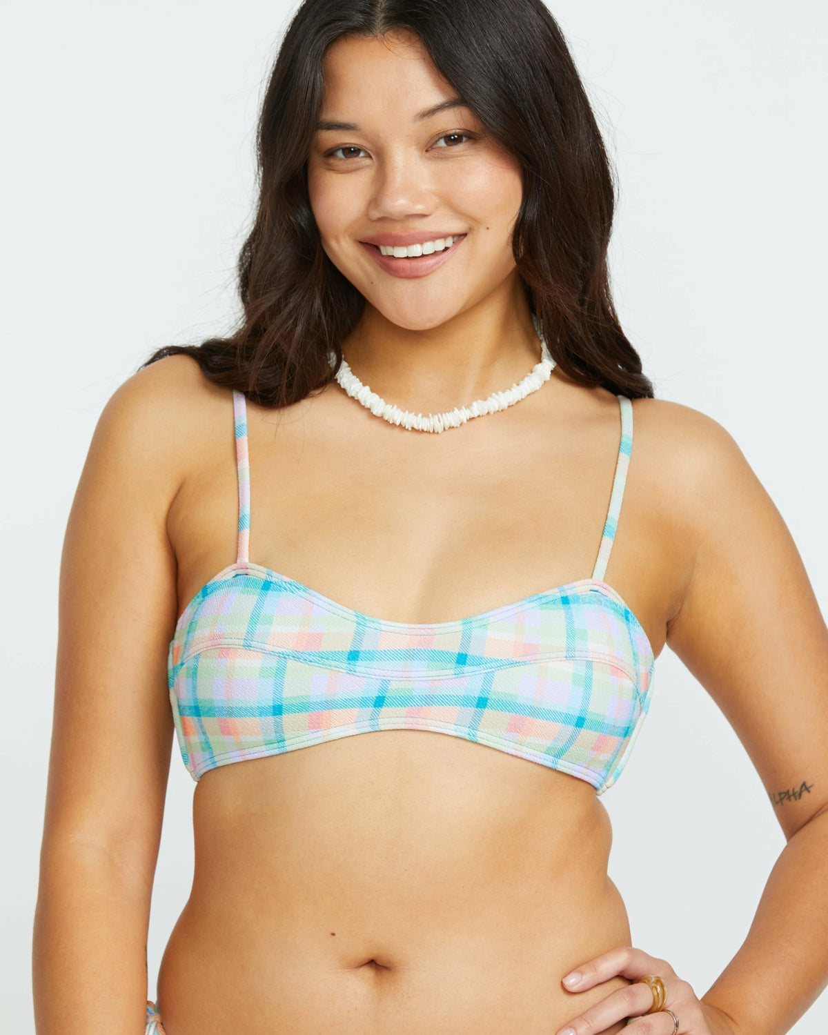 Billabong Check The Waves Eve Bralette Bikini Top - Multi