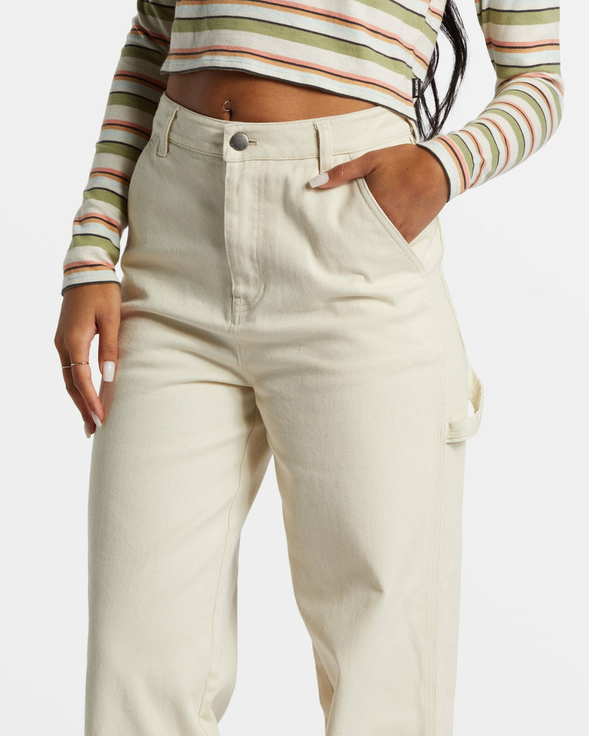Billabong Collet Carpenter Denim Pant - White Cap