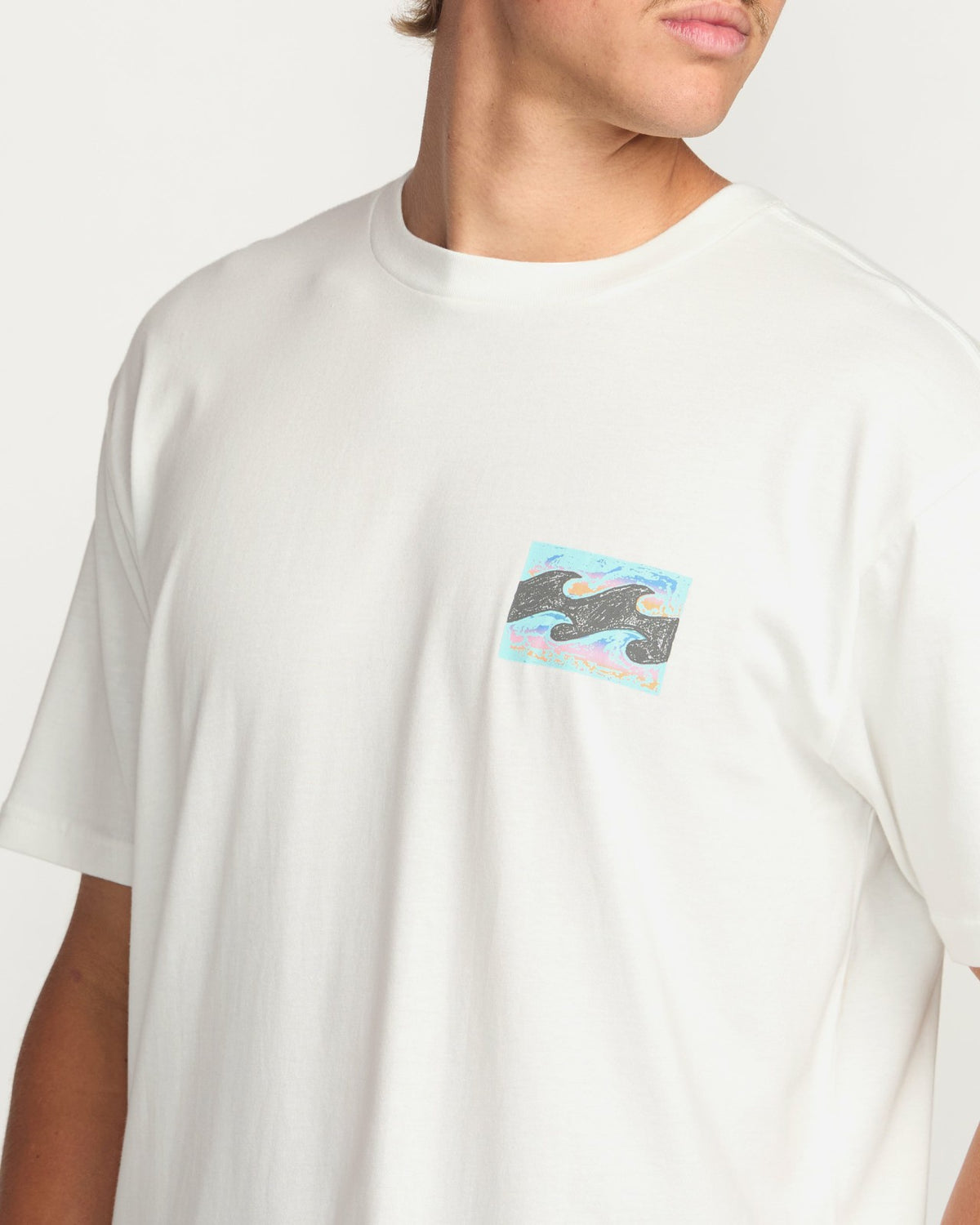 Billabong Crayon Wave Premium Tee - Off White