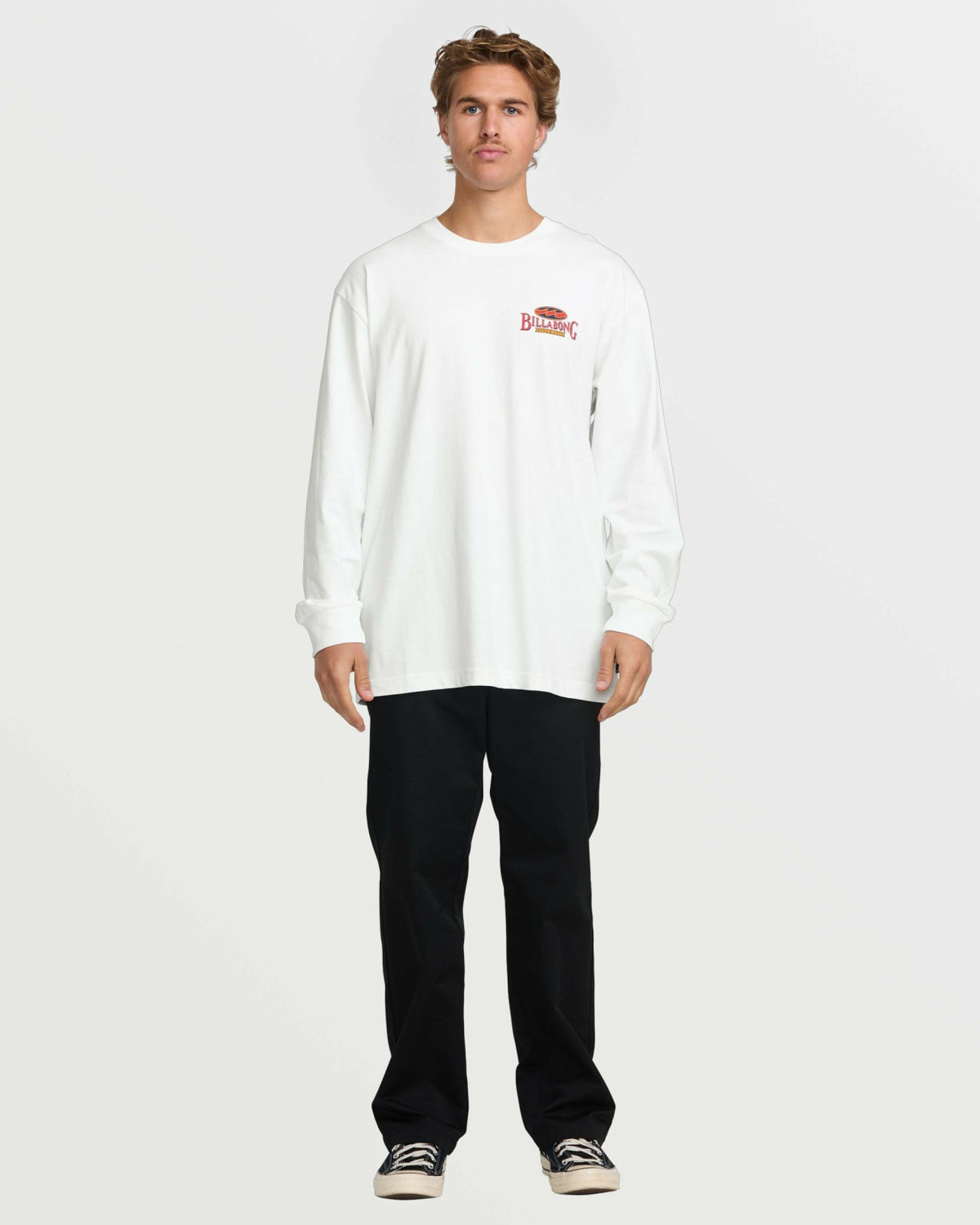 Billabong Double Spread OG Long Sleeve Tee - White