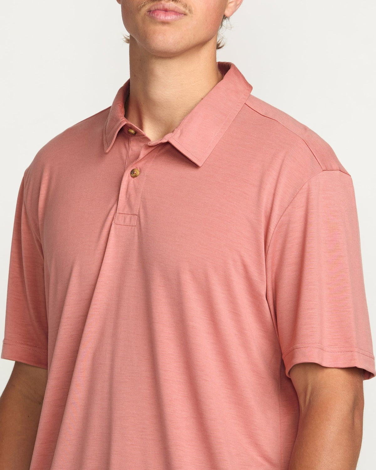 Billabong Eclipse Short Sleeve Polo Shirt - Dust Red