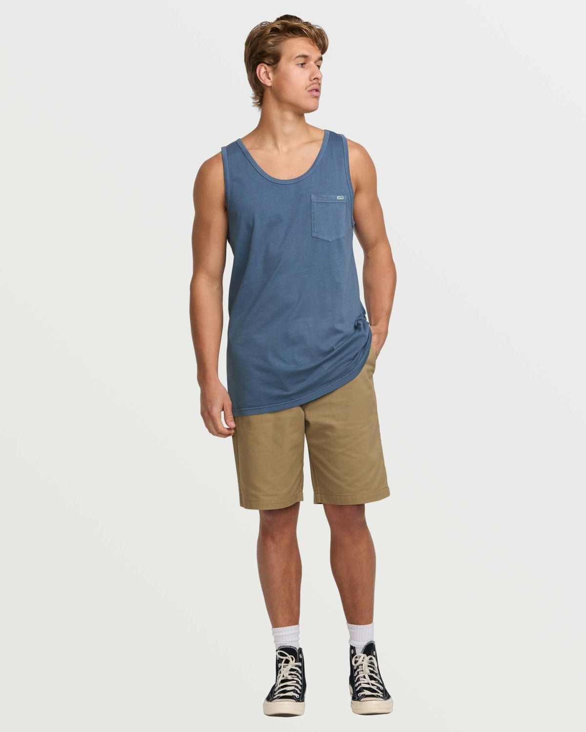Billabong Essential Premium Wave Wash Tank - Slate Blue
